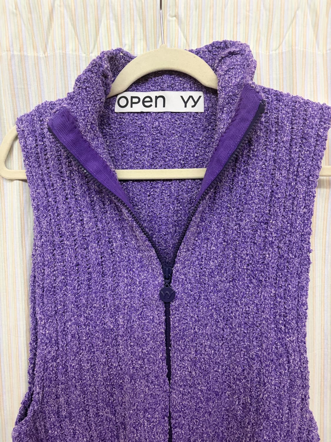 OPEN YY 니트 집업 베스트 상품이미지6