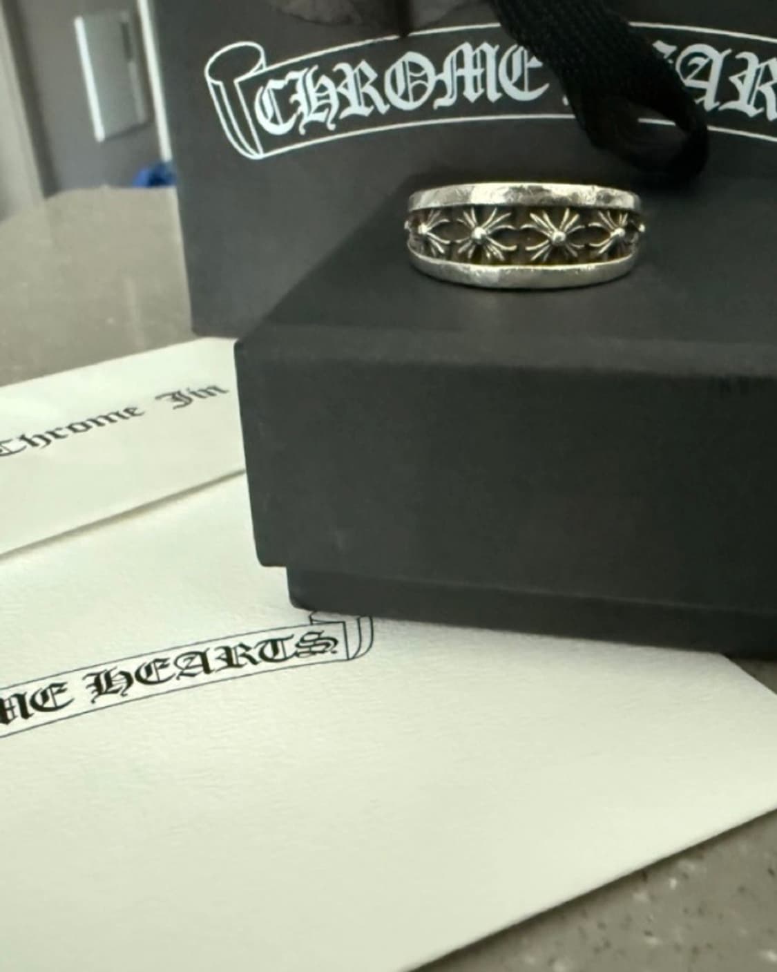 크롬하츠 플로랄 크로스 반지 상품이미지2