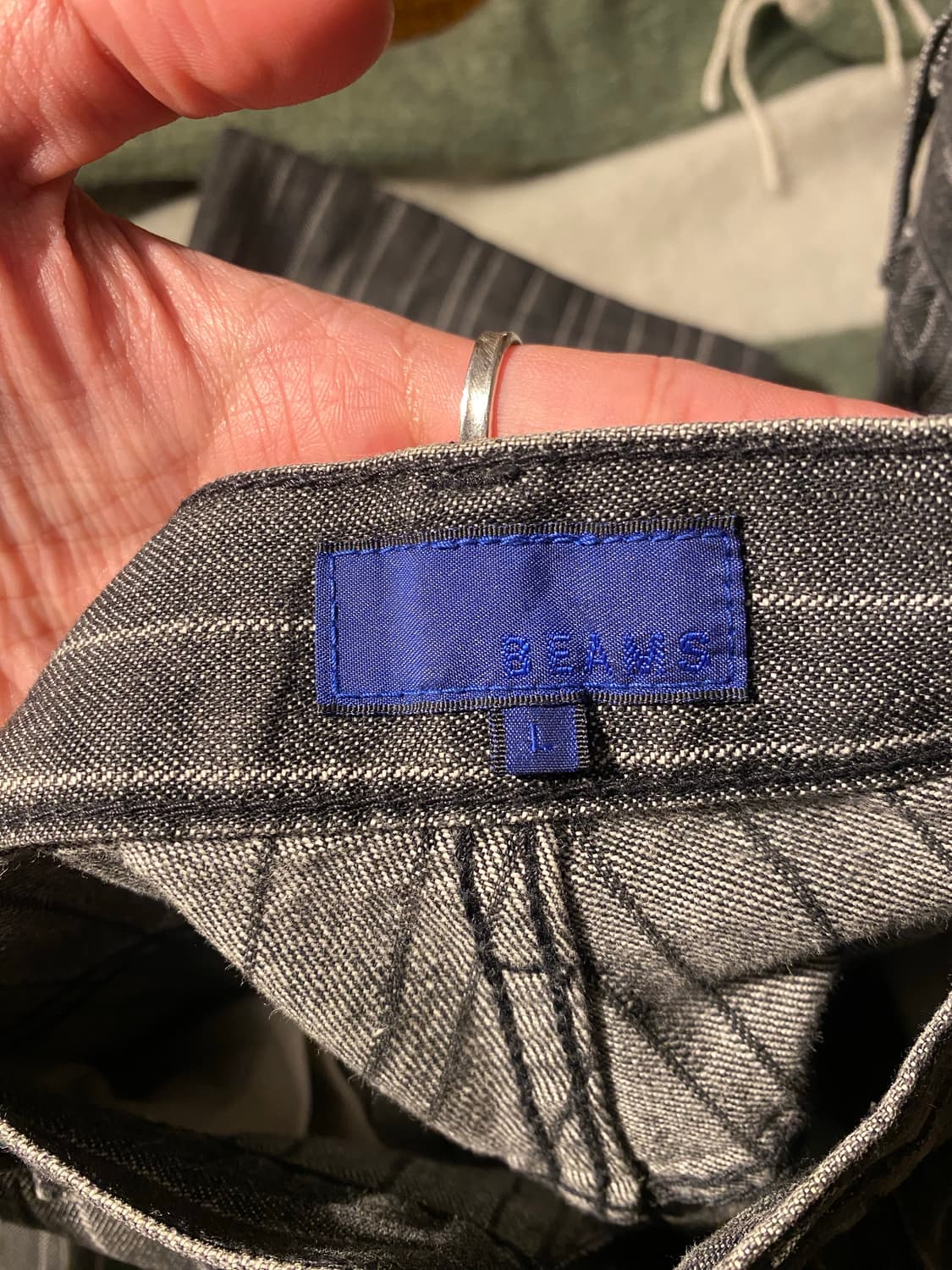 빔즈 스트라이프 부츠컷 플레어진 상품이미지2