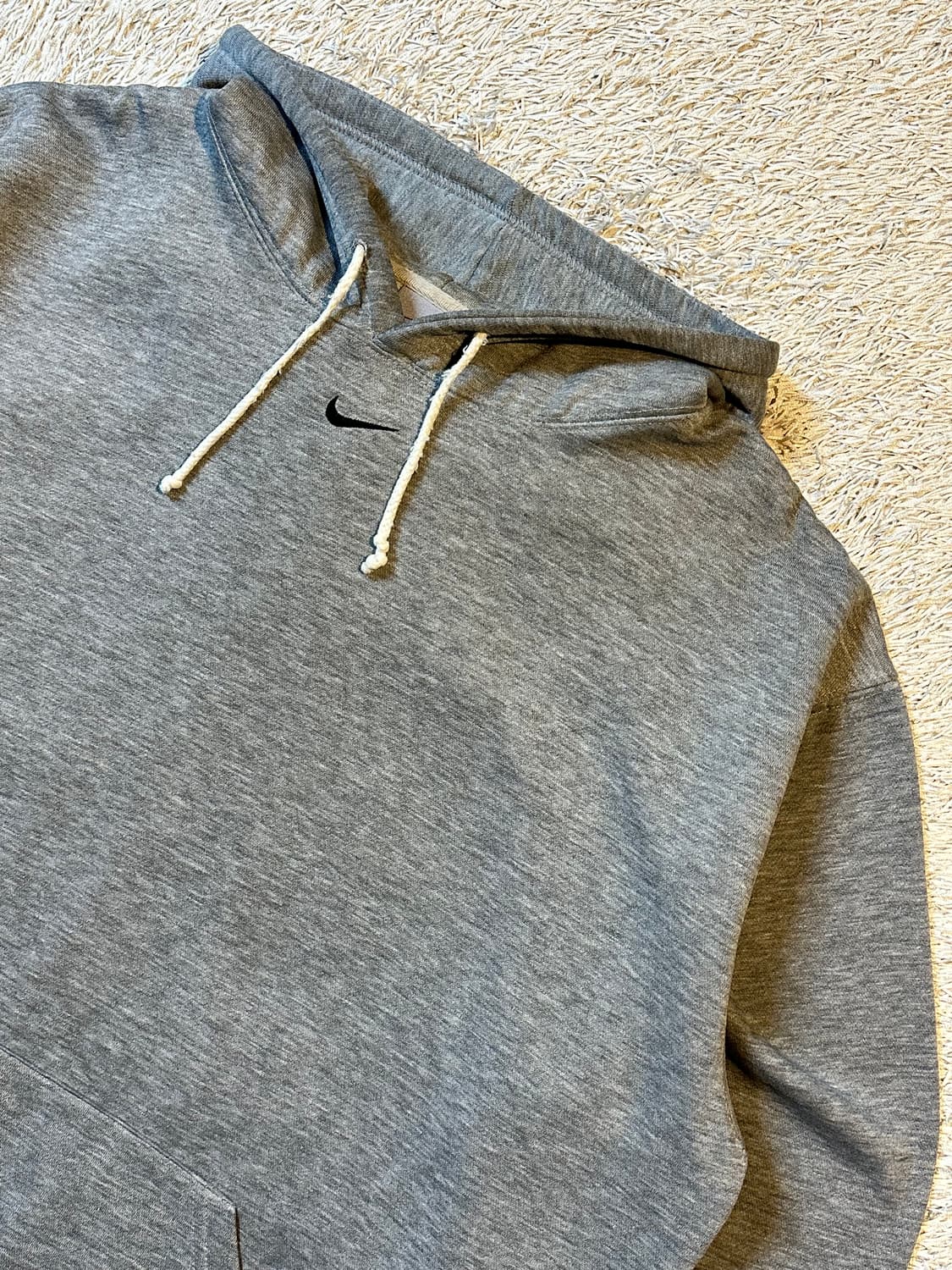 희귀) 00's 나이키 올드스쿨 센터 스우시 후드티 그레이 상품이미지2