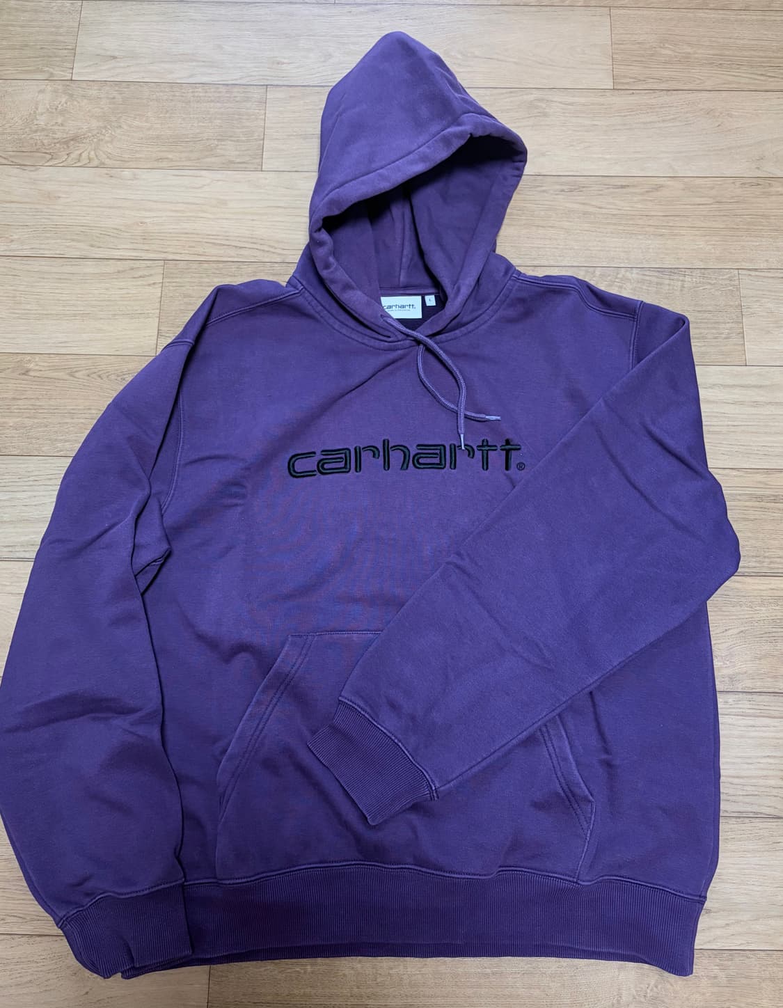 [L] 칼하트 WIP 후드 스웻 Boysenberry/black 상품이미지2