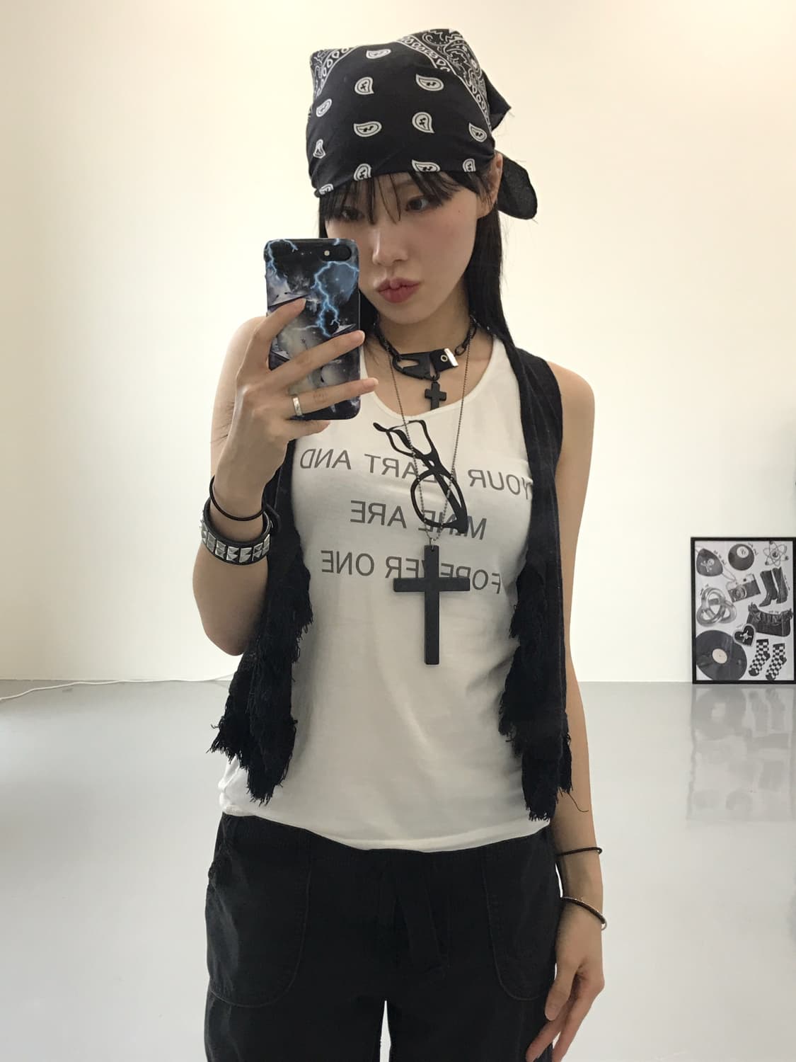 Jpn Kitsch Graphic Sleeveless 상품이미지3