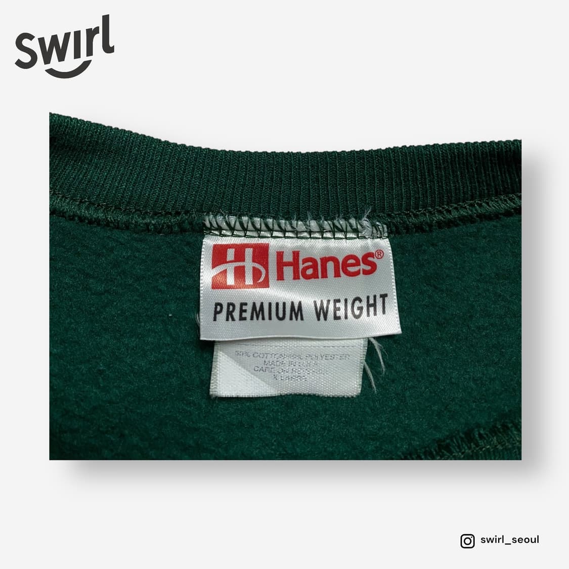 🌊Hanes Green sweatshirts 상품이미지6
