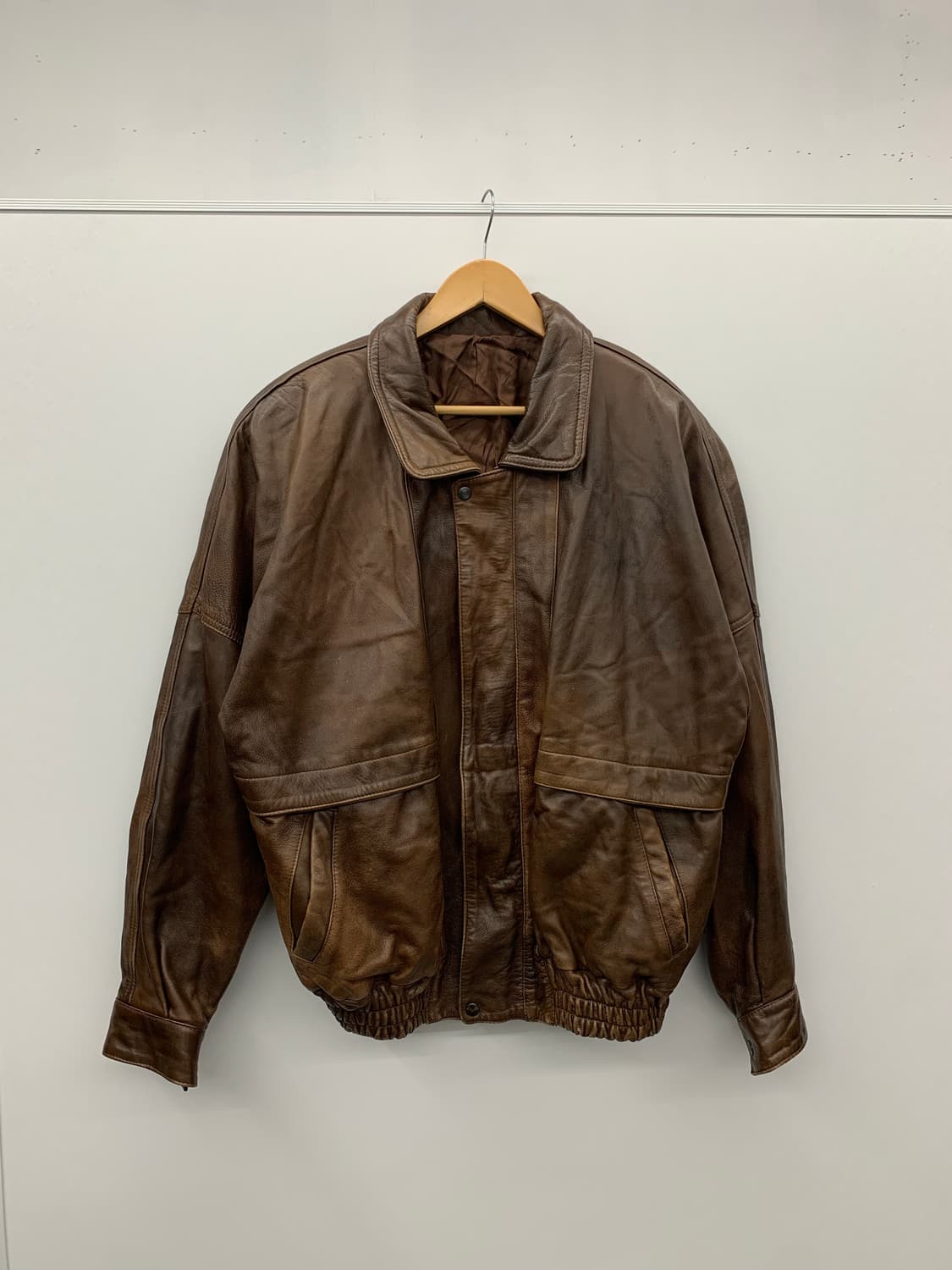 느좋 리얼레더 봄버 상품이미지1