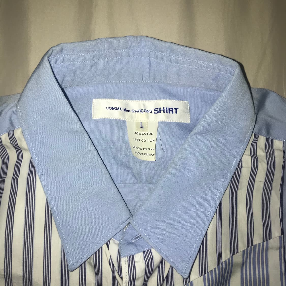 꼼데가르송 patchwork shirt 상품이미지2