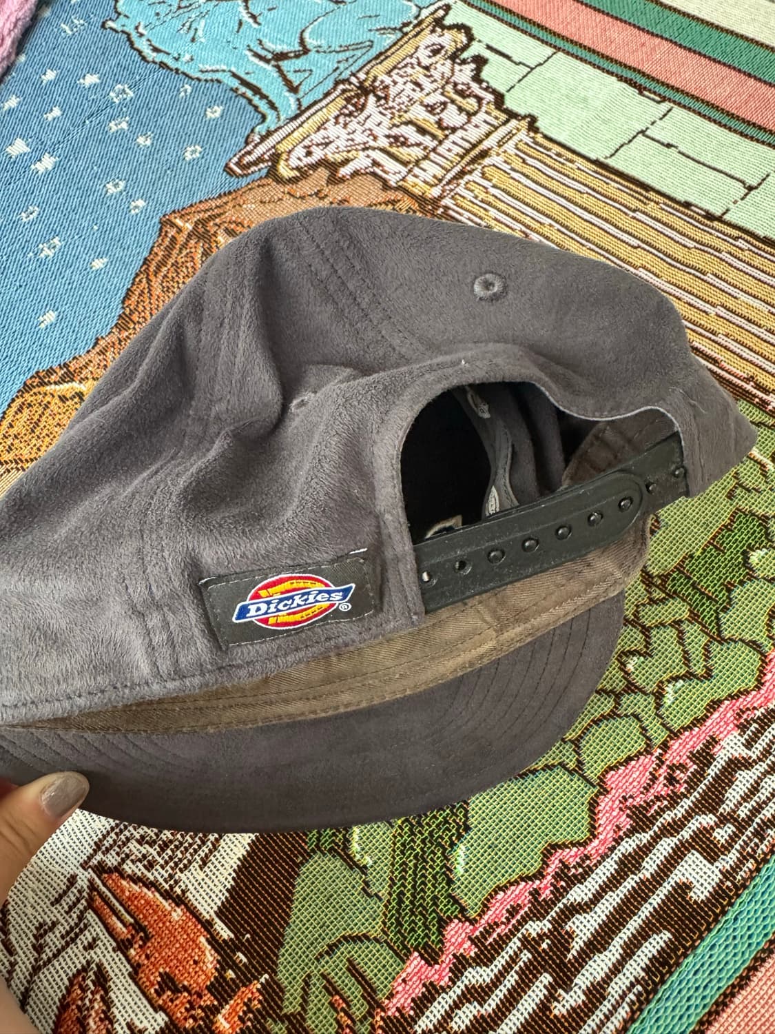 Dickies 빅로고 플리스 볼캡 스냅백 상품이미지2