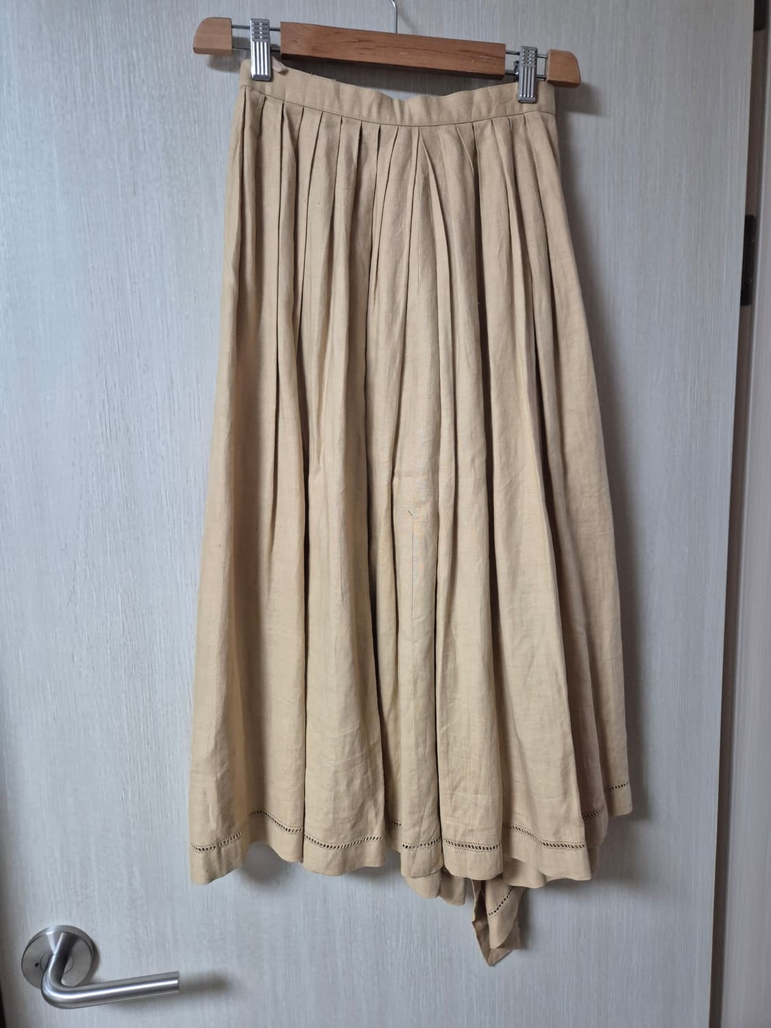 (정품) 이세이미야케 린넨 플리츠 스커트 랩 스커트 상품이미지2