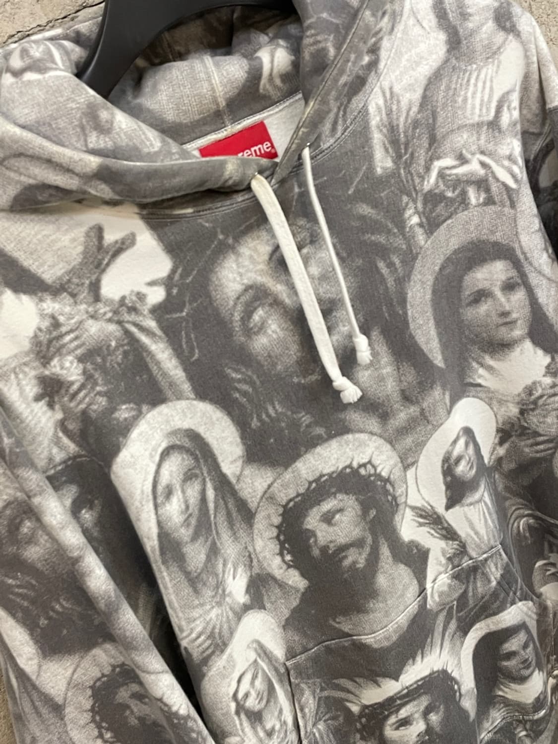 슈프림 지저스앤매리 후드 티셔츠  상품이미지3