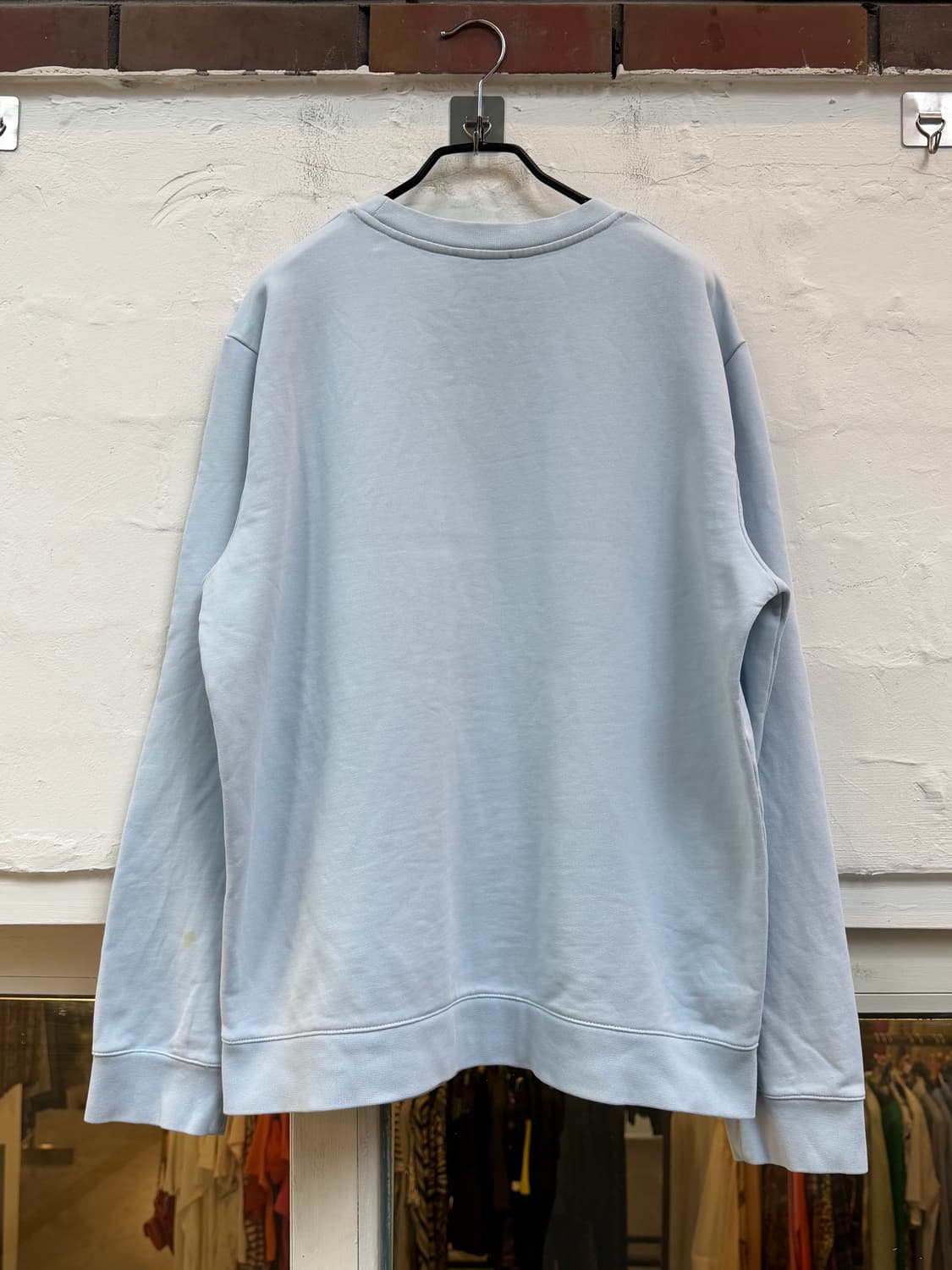 A.P.C. 아페쎄 루 마담 페일 블루 로고자수 스웨트 셔츠 XL 상품이미지6