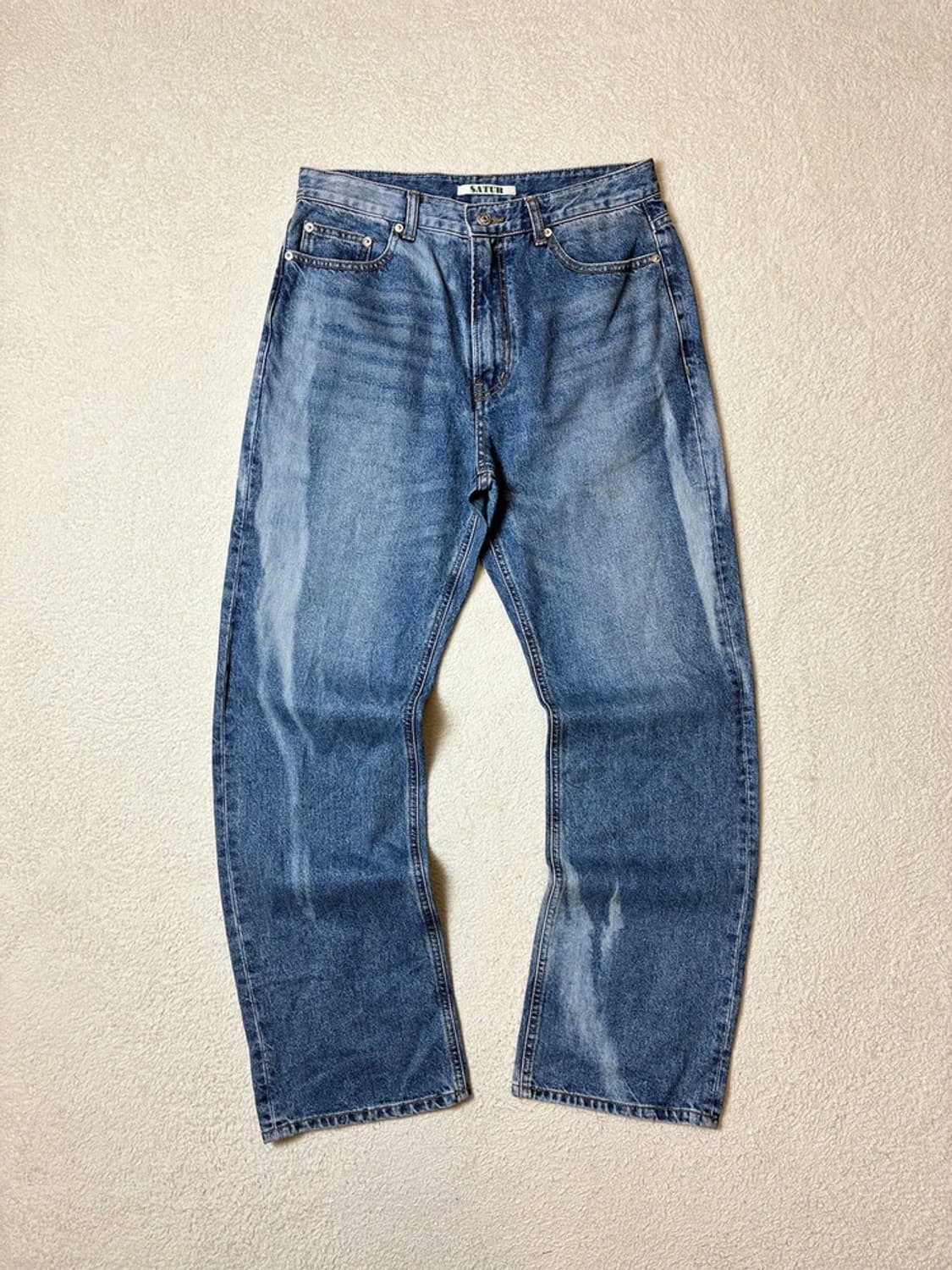 세터 Satur 블리치드 스트레이트 데님 팬츠 PN6394 상품이미지1