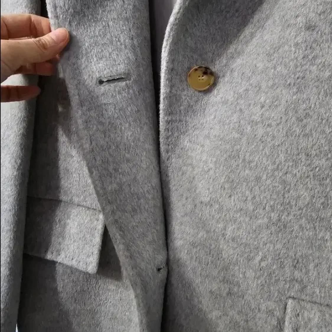 TIME 타임 롱 코트 회색 ~55 상품이미지7