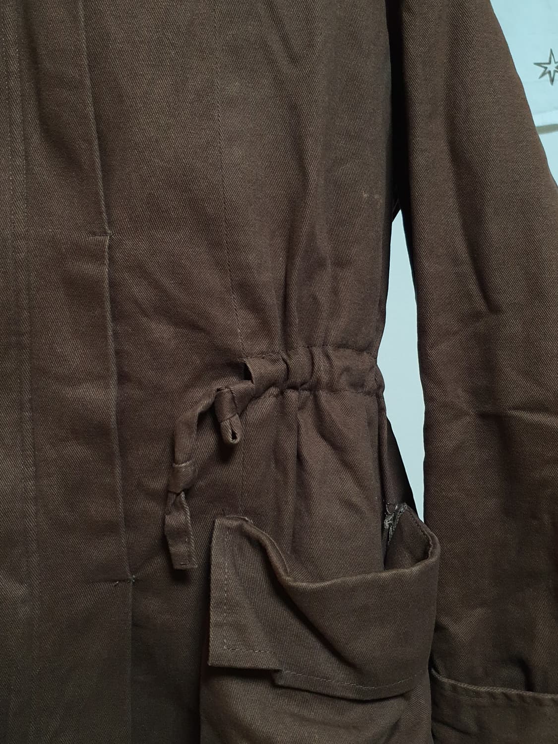 [빈티지] 브라운 후드 숏 야상 점퍼 상품이미지2