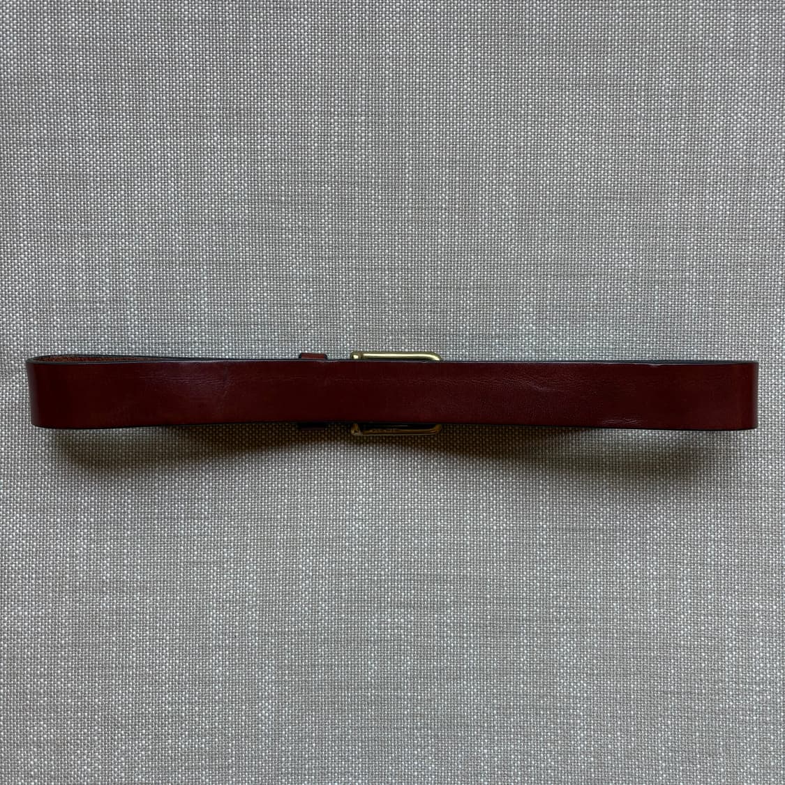 (30) 90s USA GAP 위스키 브라운 레더 솔리드 브라스 벨트 상품이미지4