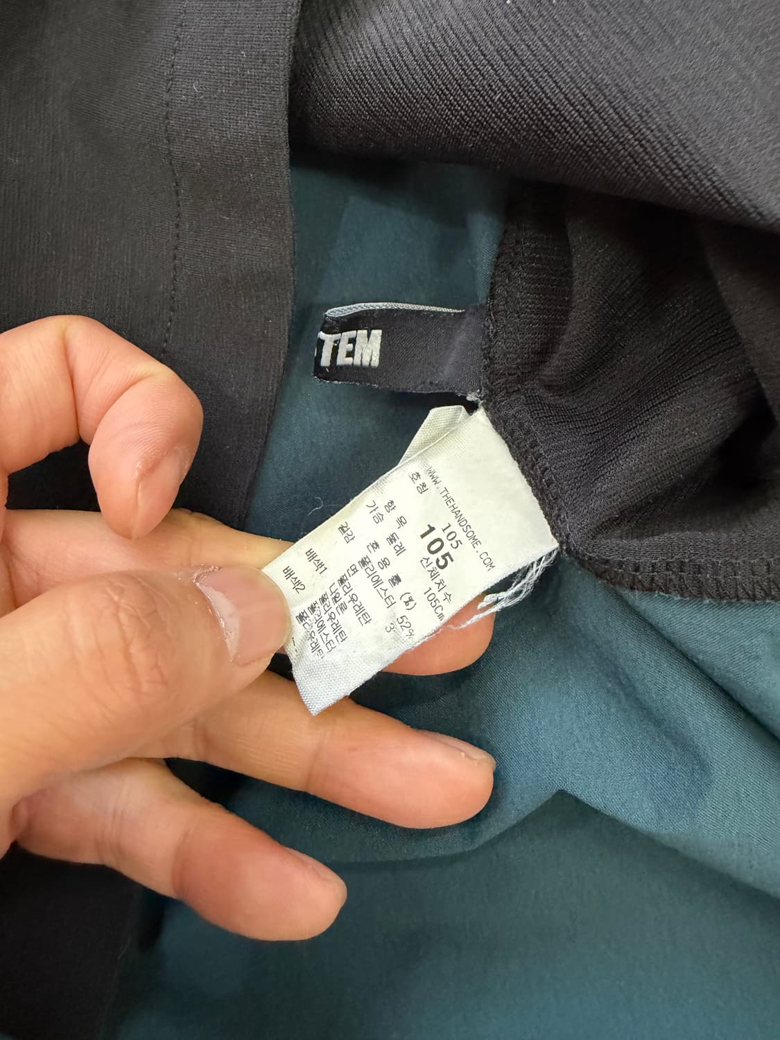 정품) 시스템옴므 한섬 21ss 배색 포인트 반팔티 105 상품이미지5