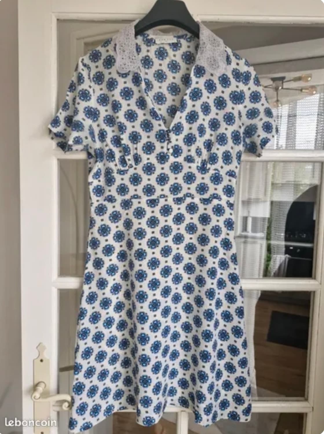 산드로 실크 100% 미니 원피스 55 상품이미지3