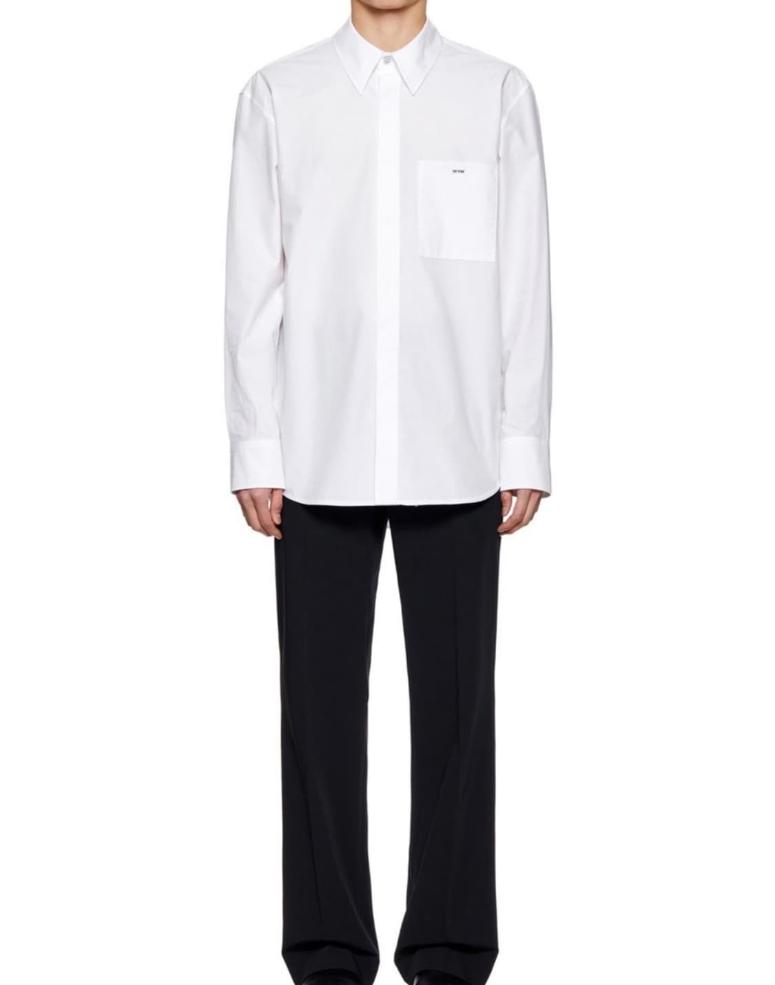 [상태좋음] 우영미 화이트 코튼 포켓 셔츠 48(100) 상품이미지2