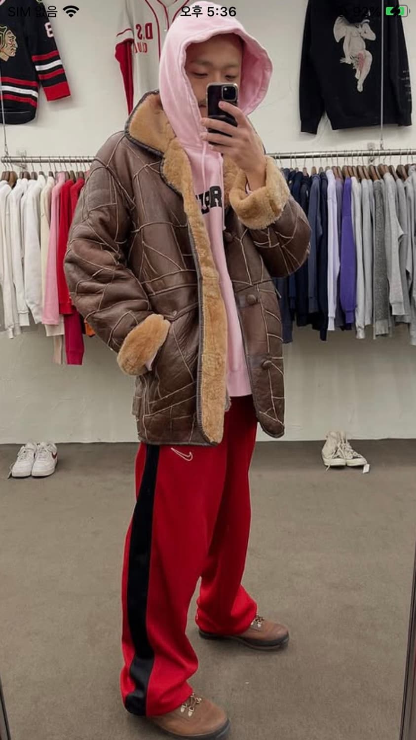 램스킨 패치워크 무스탕 상품이미지10