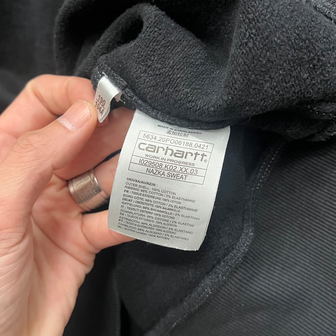 칼하트 WIP NAZKA 나즈카 스웻 맨투맨 2XL 상품이미지4