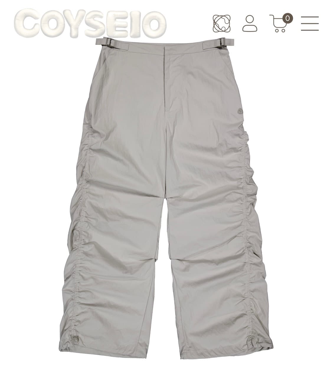 코이세이오 퍼커링 팬츠 아이보리 0 상품이미지2