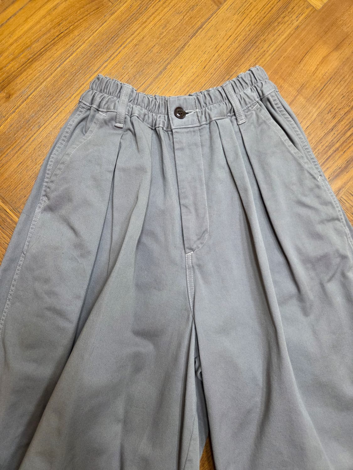 Harvesty 그레이 코튼 벌룬 팬츠 상품이미지2