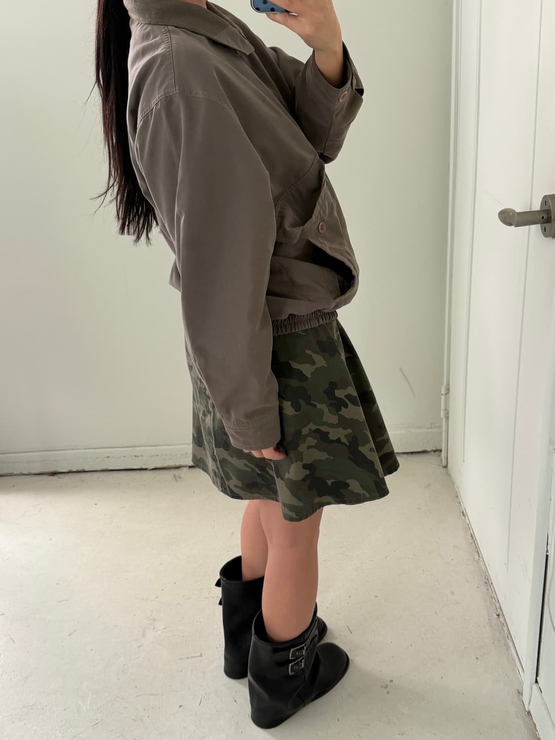 일본빈티지 브라운 봄버자켓 상품이미지1