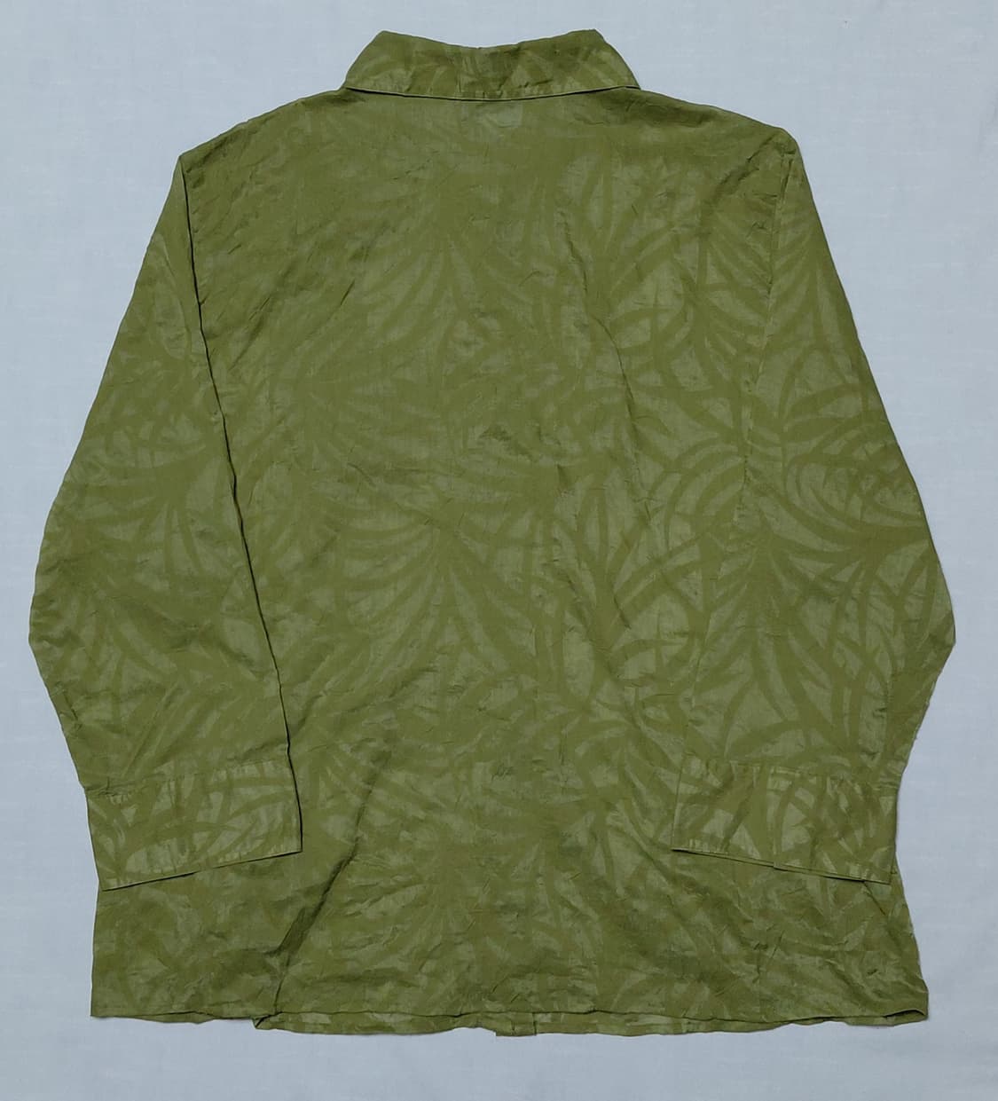 Geoffrey Beene 올리브 리프 자카드 시어 셔츠(Size 16) 상품이미지7