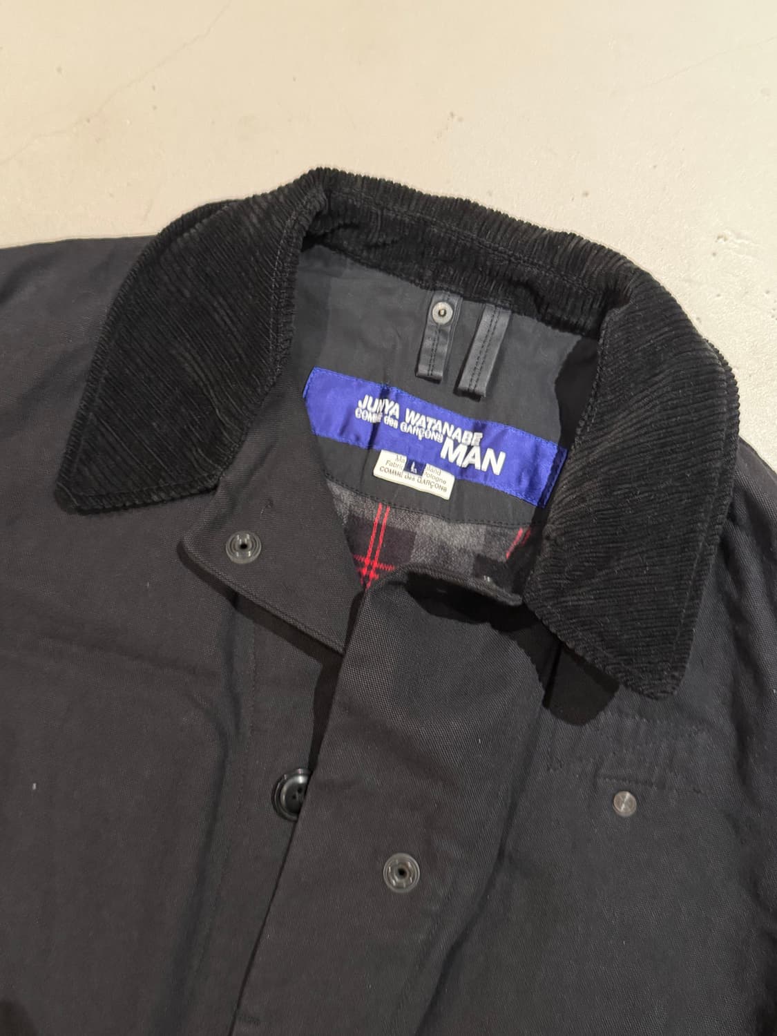 꼼데가르송 준야 와타나베 맨 블랙 코트 L 상품이미지4