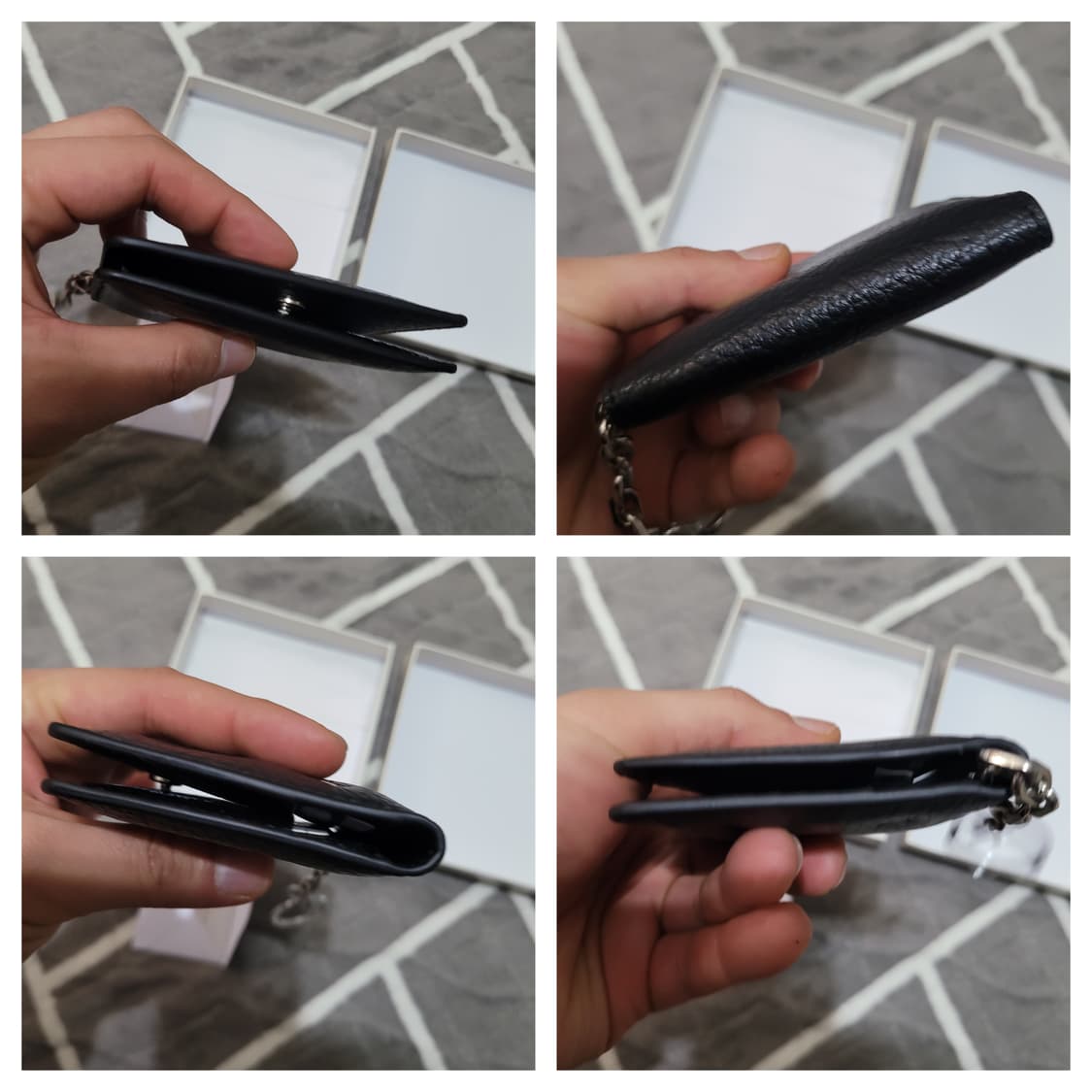 정품 마르지엘라 블랙 카드지갑 키링 풀박스 상품이미지4