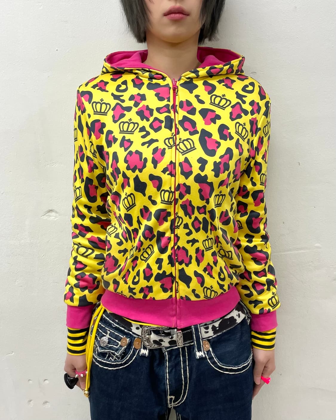 Yellow Leopard Reversible Hooded  상품이미지2