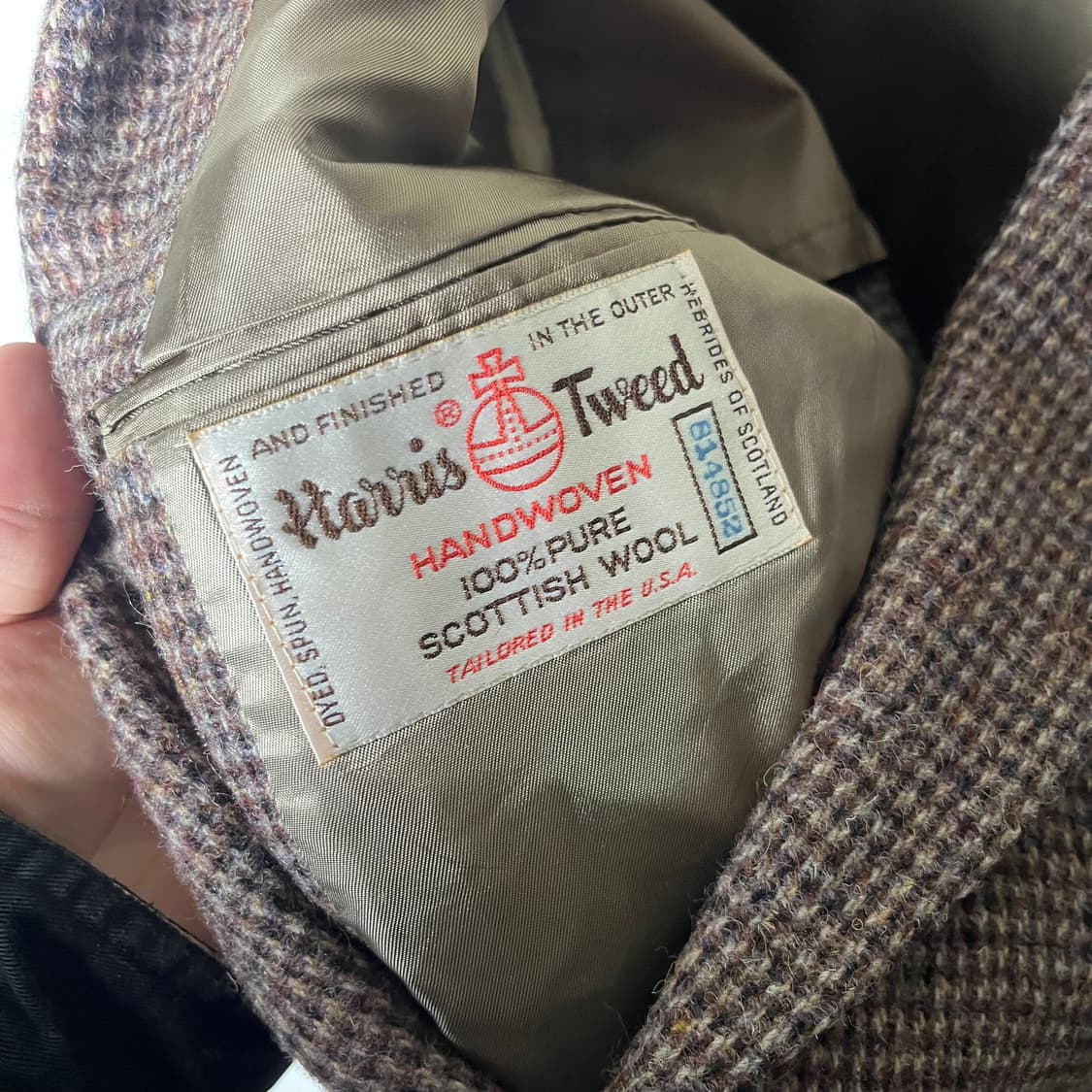 [Harris Tweed] 트위드 헤링본 울 블레이저 상품이미지6