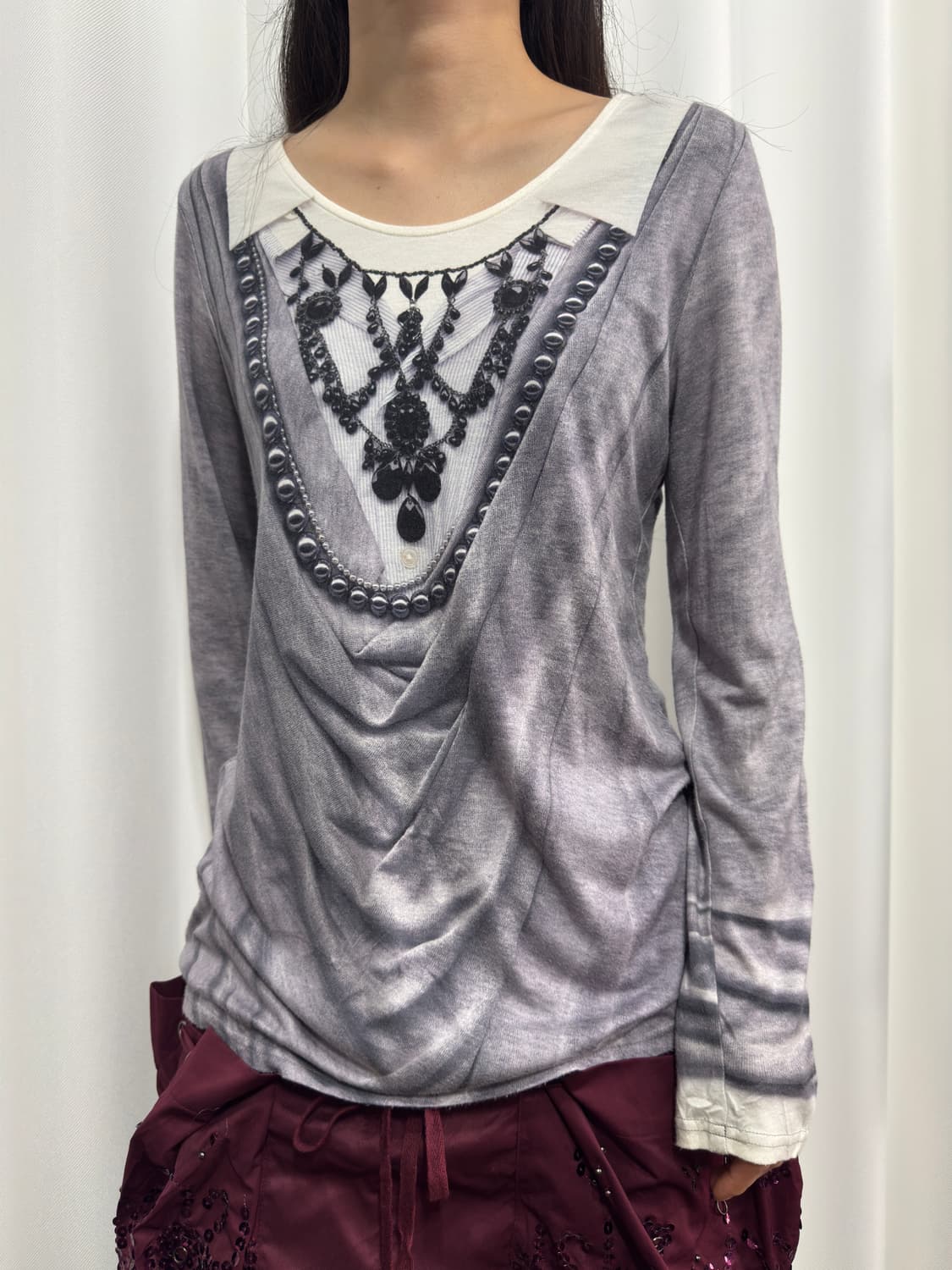ritsuko shirahama printing top 상품이미지2