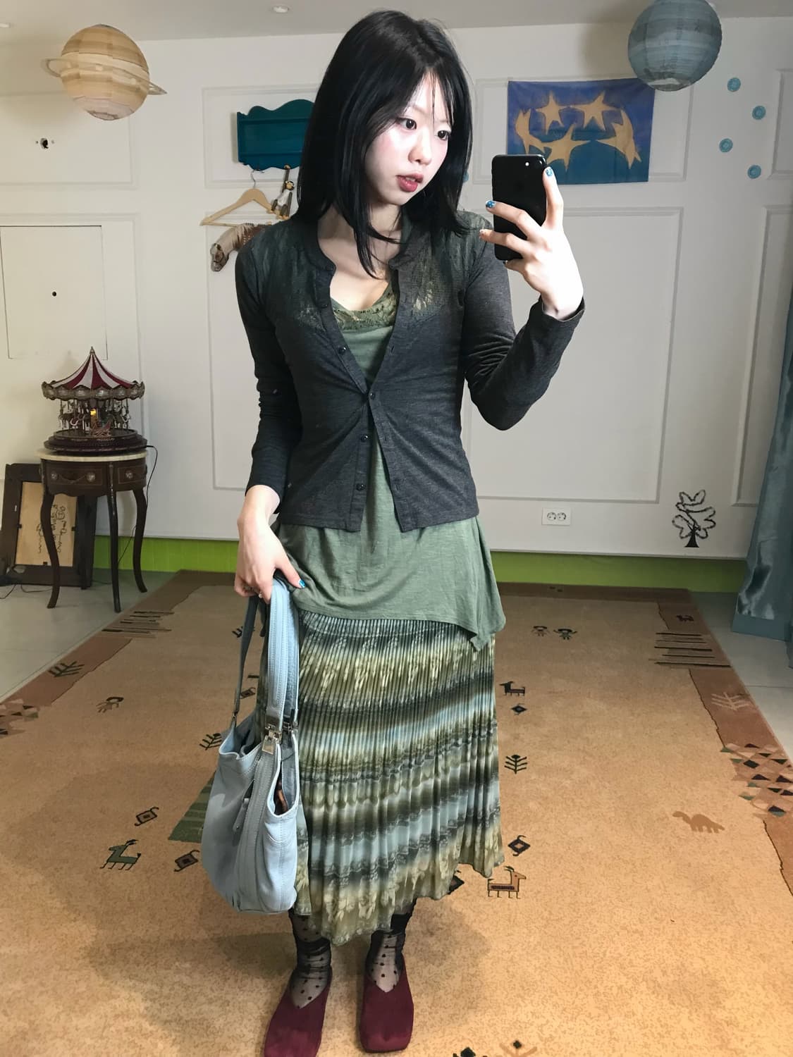 쑥 빛에 그린 톤 레이어드🍃 상품이미지4