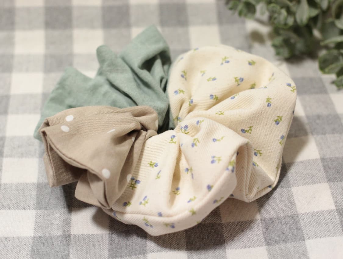 핸드메이드 모리걸 패치워크 스크런치 * 패치슈슈 상품이미지6