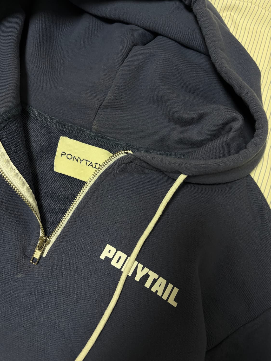 PONTAIL 네이비 후드 집업 상품이미지2