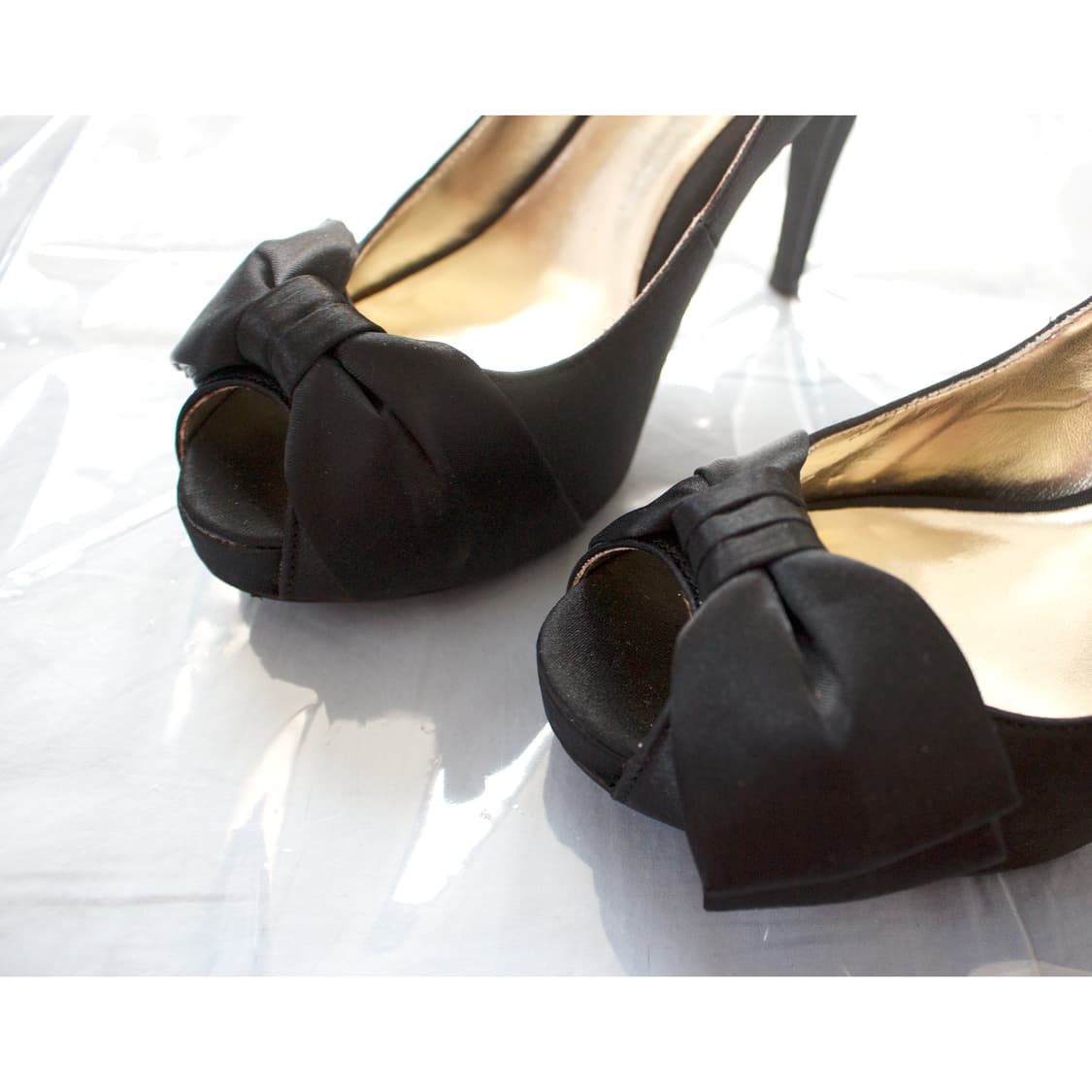 Japanese brand, 새틴 리본 플랫폼 힐 ♥ 상품이미지5