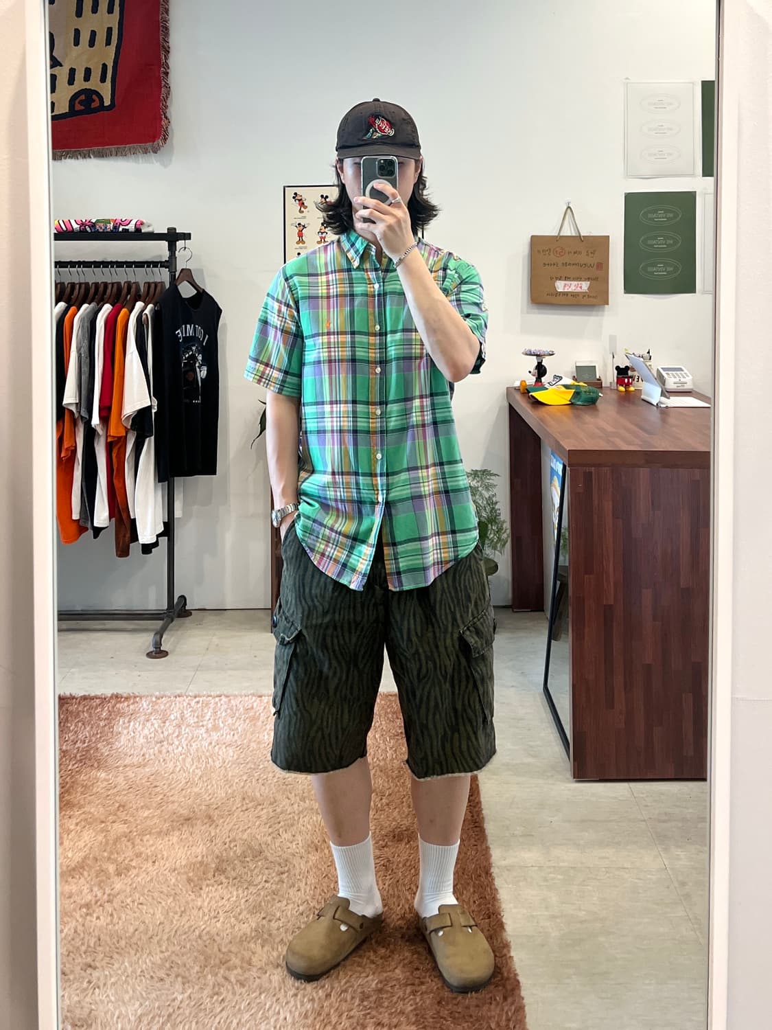 Polo RL 폴로 랄프로렌 CUSTOM FIT 체크 반팔 셔츠 상품이미지2