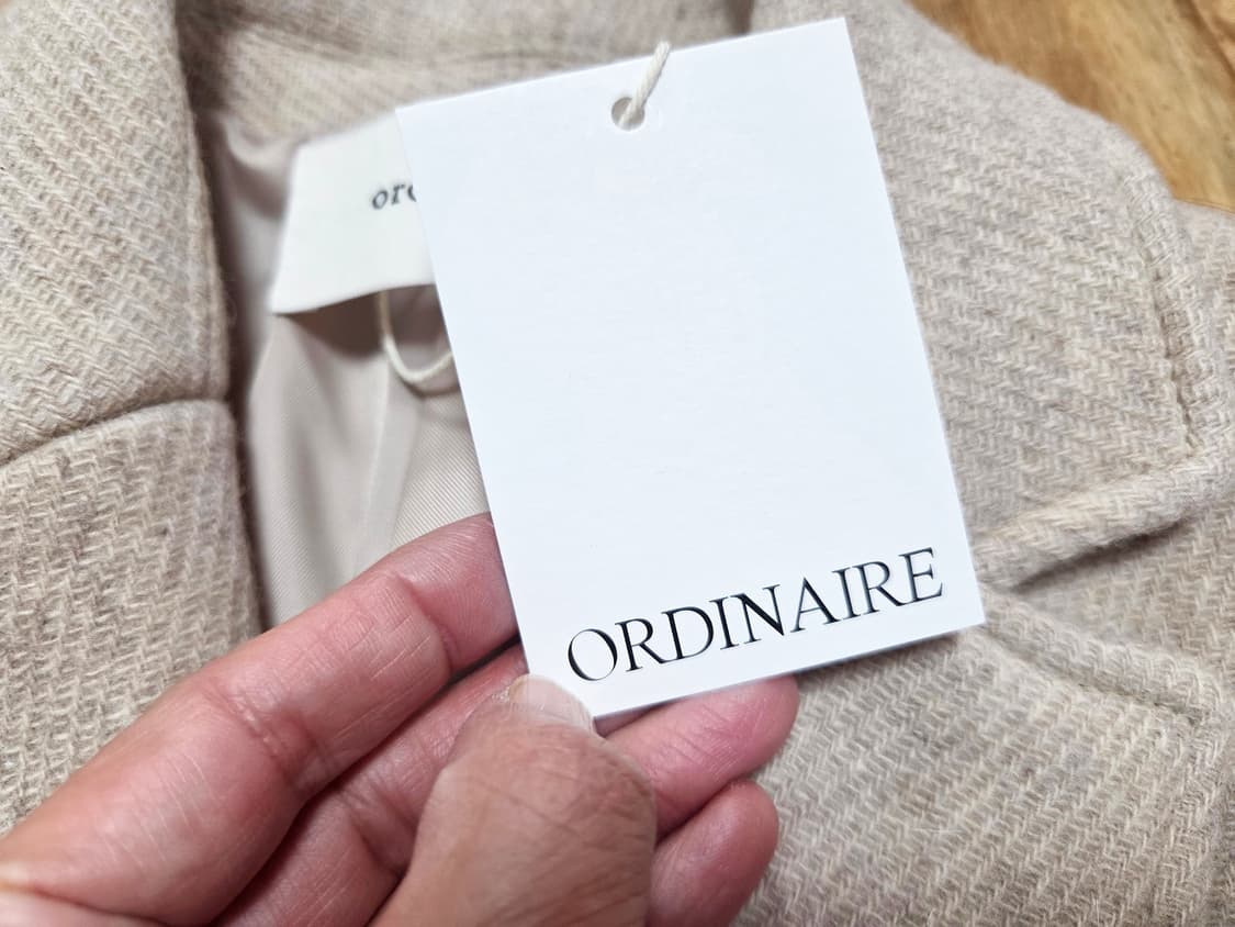 가내스라 오디네르(ordinaire) 위드 울 자켓 프리사이즈 새상품 상품이미지9