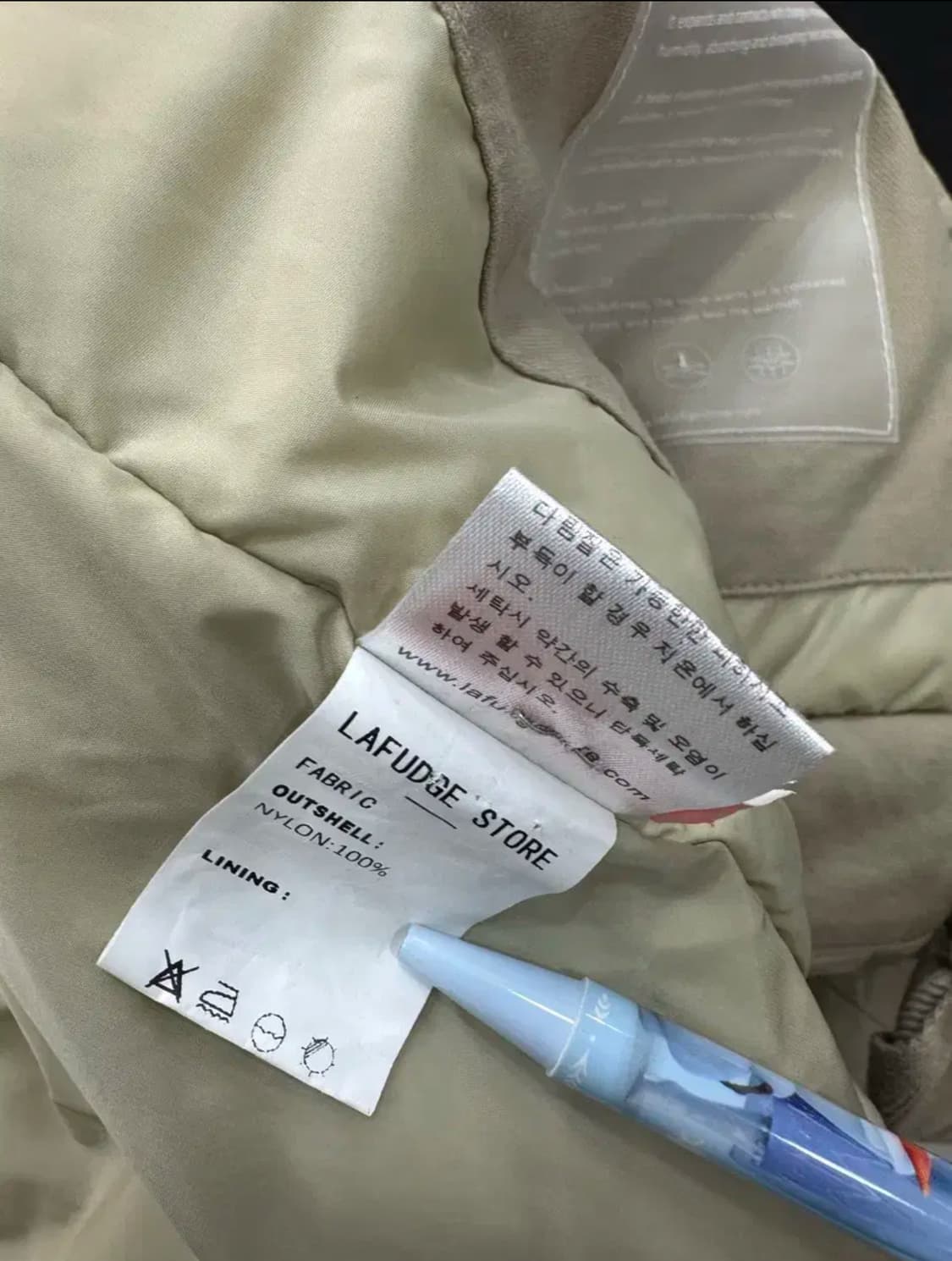 라퍼지스토어 덕다운 숏패딩 오버핏 점퍼 상품이미지8