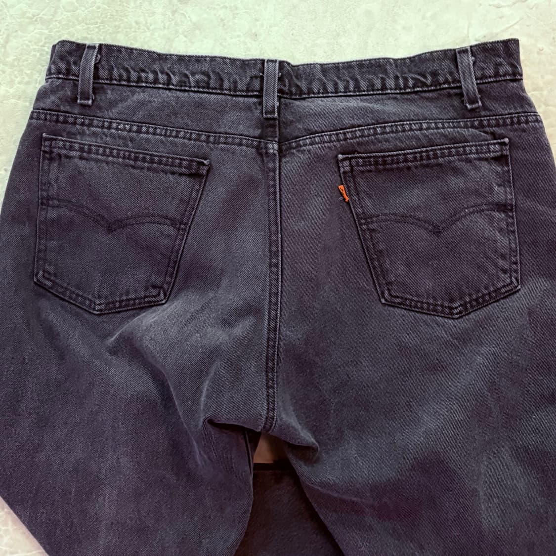 [38/30] USA 리바이스 505 오렌지탭 orange 흑청 블랙 상품이미지6