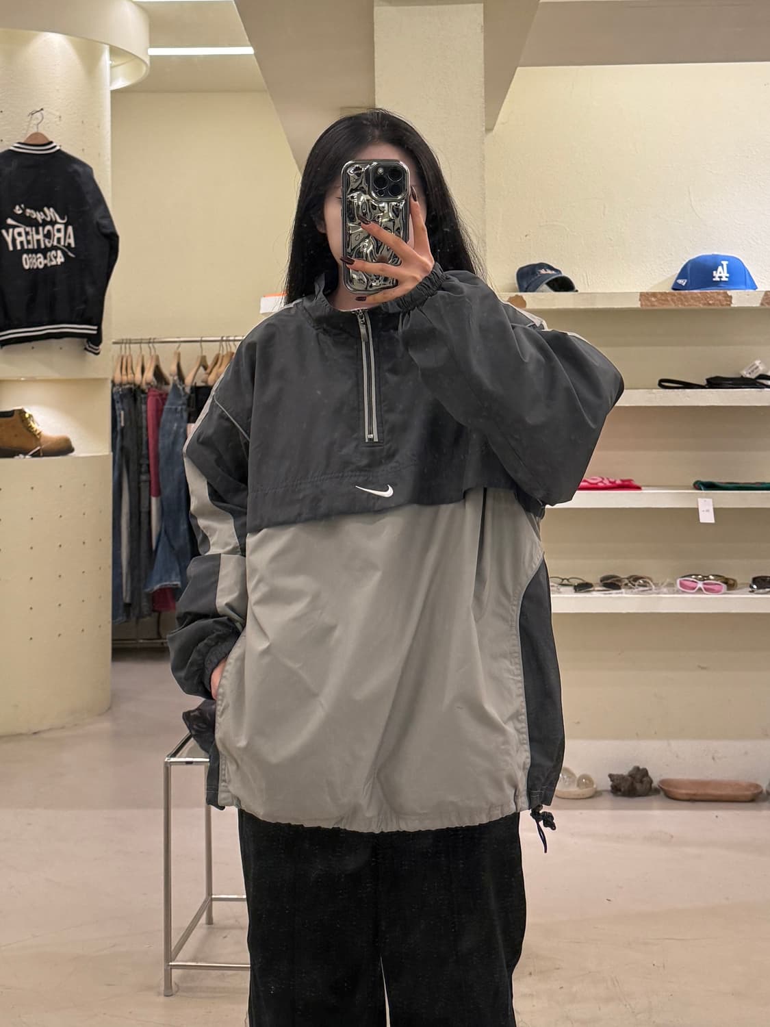 나이키 nsw 스트릿 오버사이즈 아노락 자켓 U1271 상품이미지1