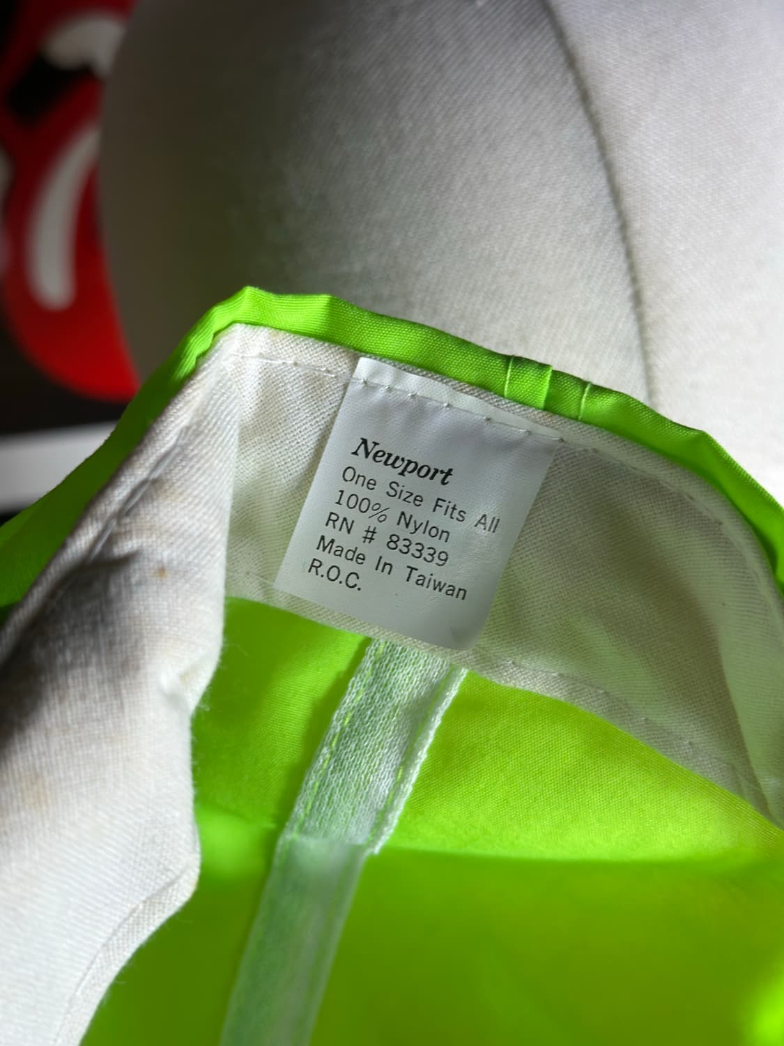 Deadstock 90s Newport 빈티지 나일론 러닝 모자 상품이미지3