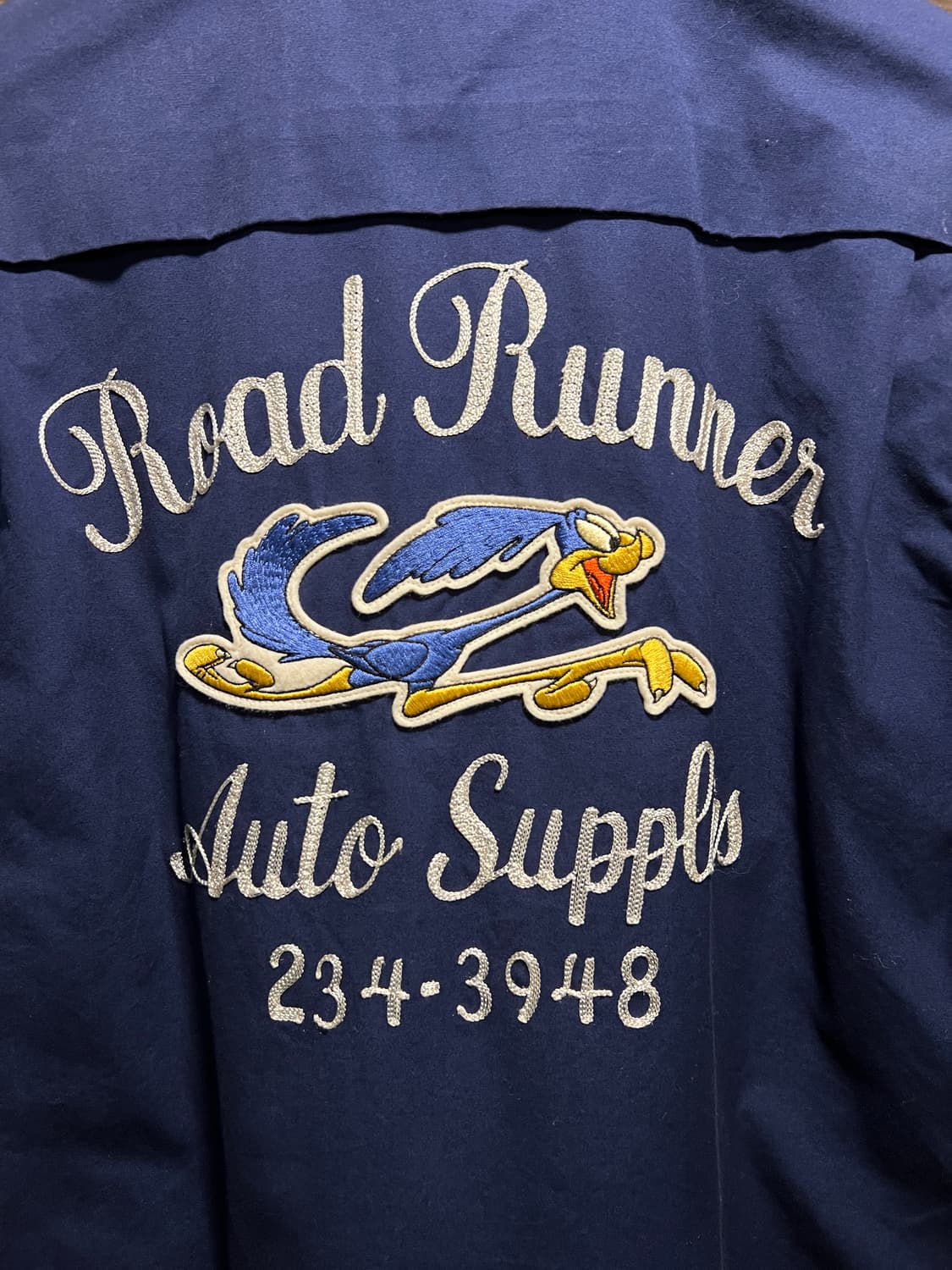 [M]슈가케인 루니툰 로드러너 그래픽 네이비 드리즐러 자켓 상품이미지2