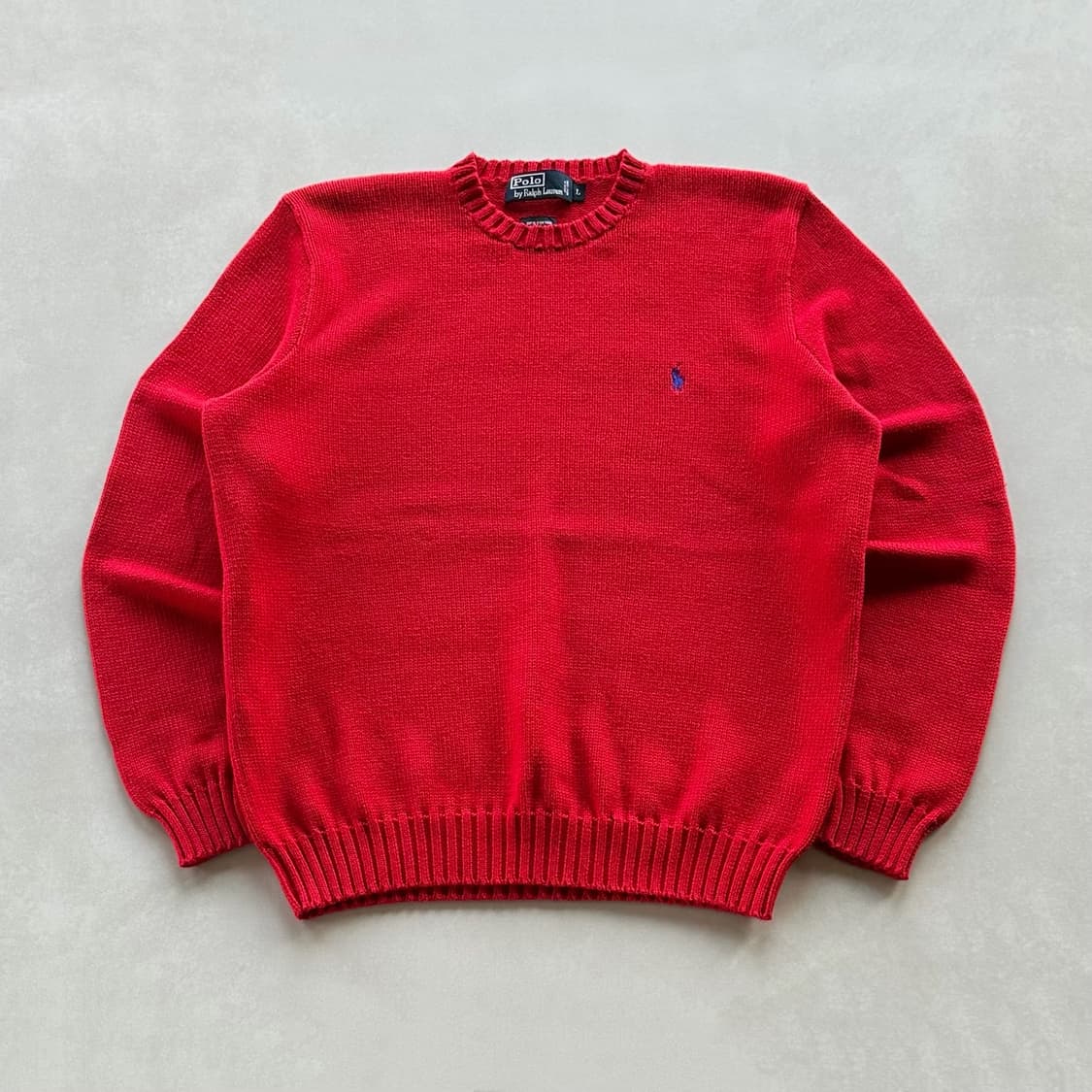 [L]폴로 랄프로렌 라운드넥 코튼 니트 스웨터 상품이미지2