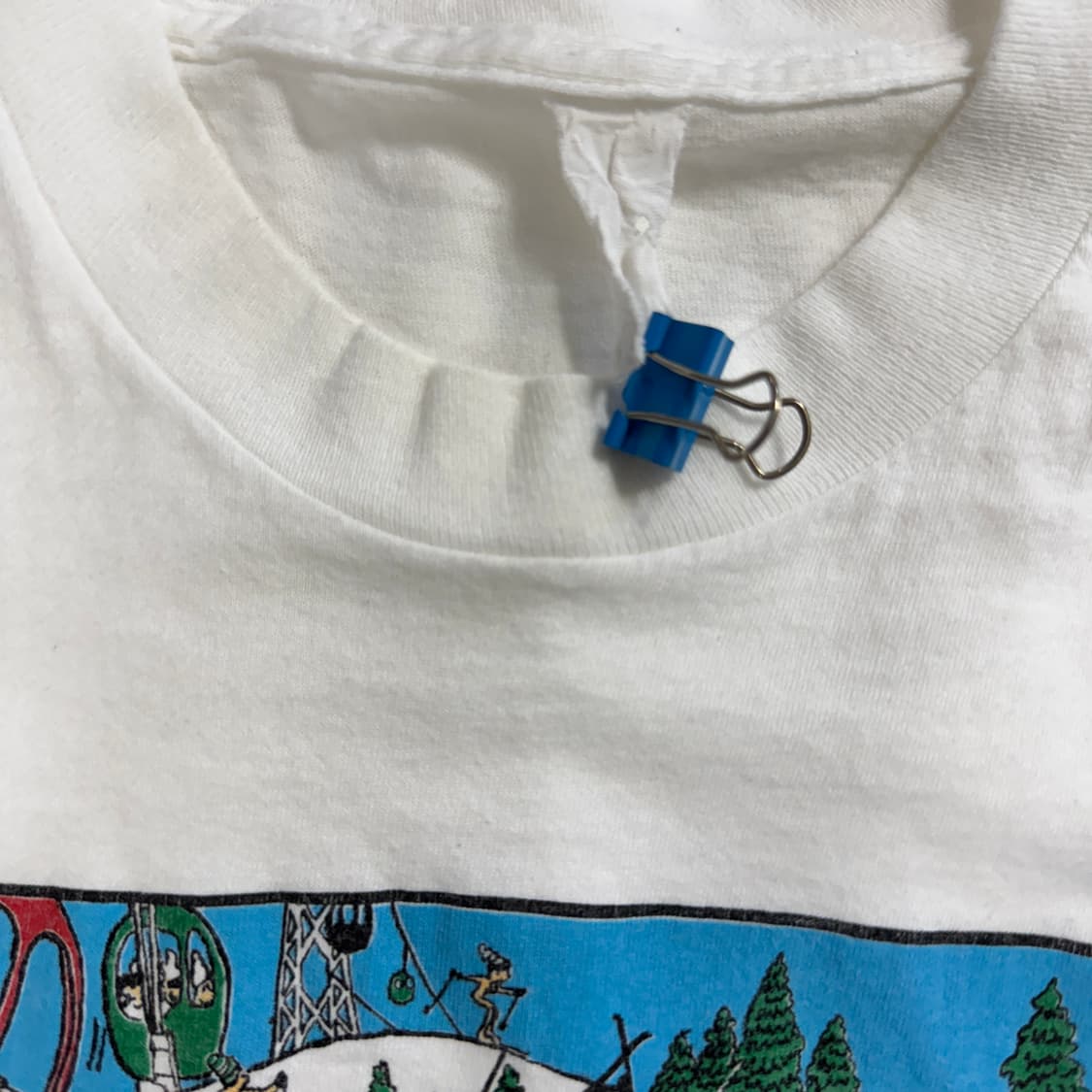 빈티지 80s Naked Ski 네이키드 스키 유머 티셔츠 상품이미지9