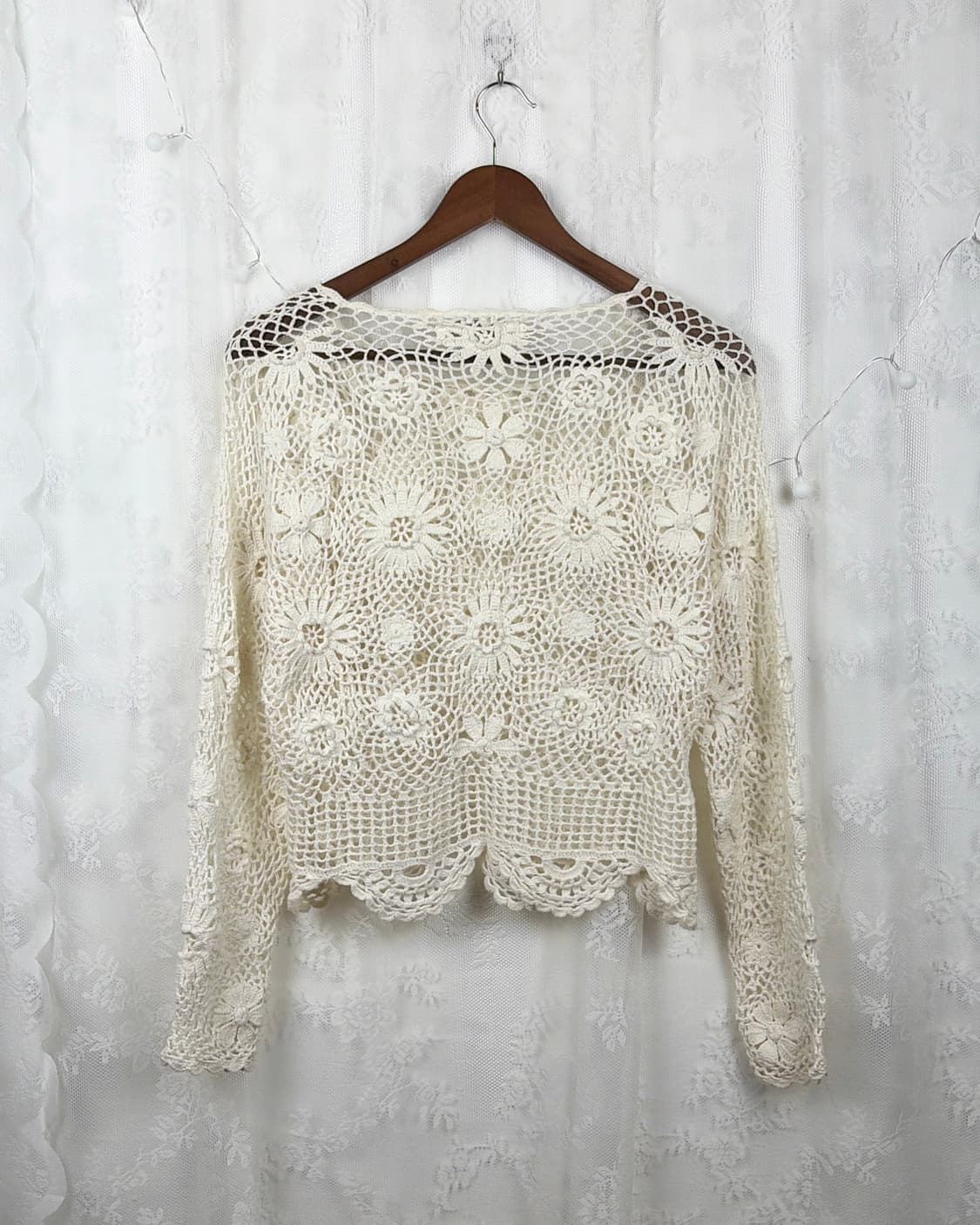 JPN ivory crochet top 상품이미지5