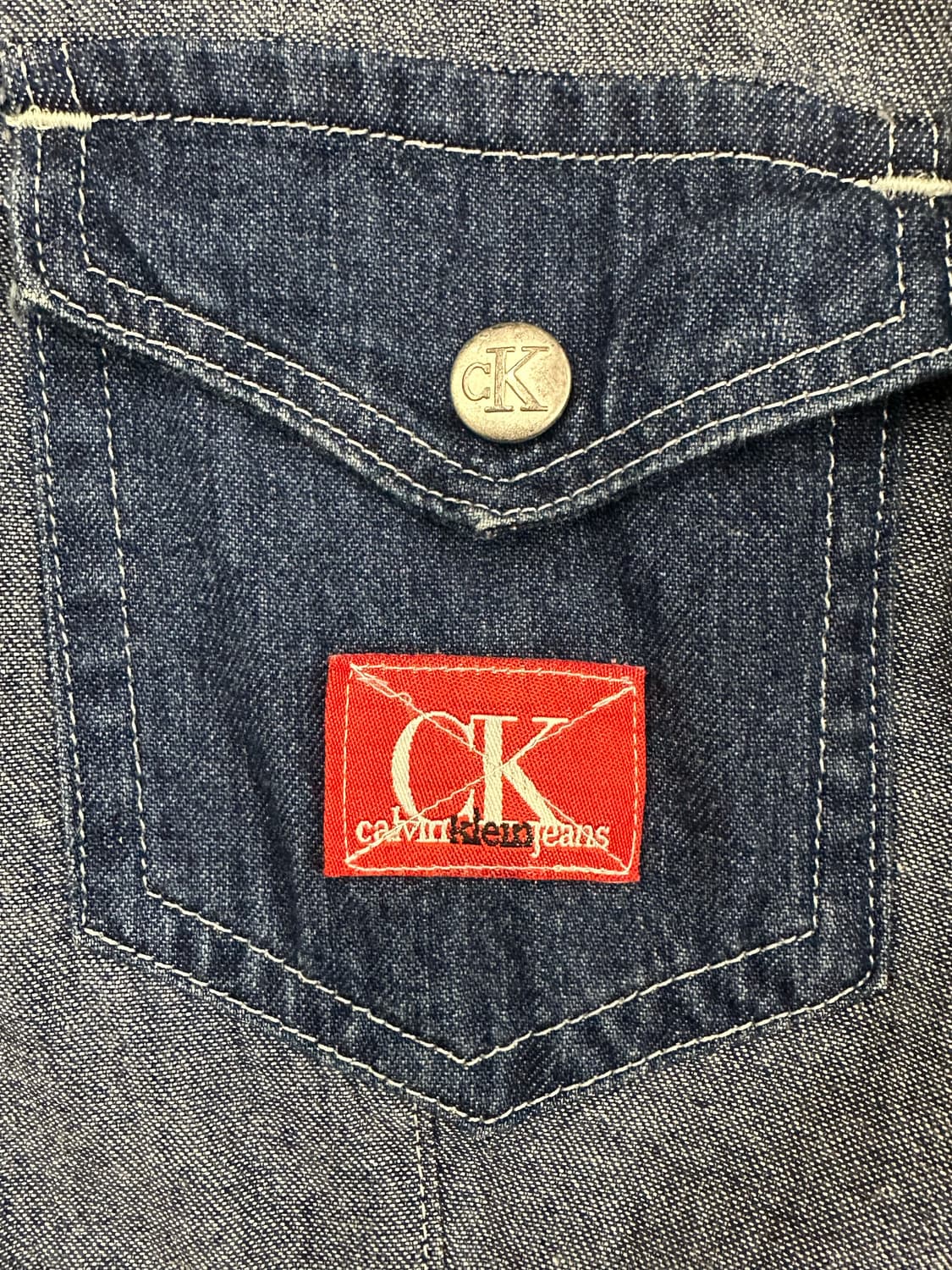 M)캘빈클라인 빈티지 여성 데님 원피스 상품이미지4