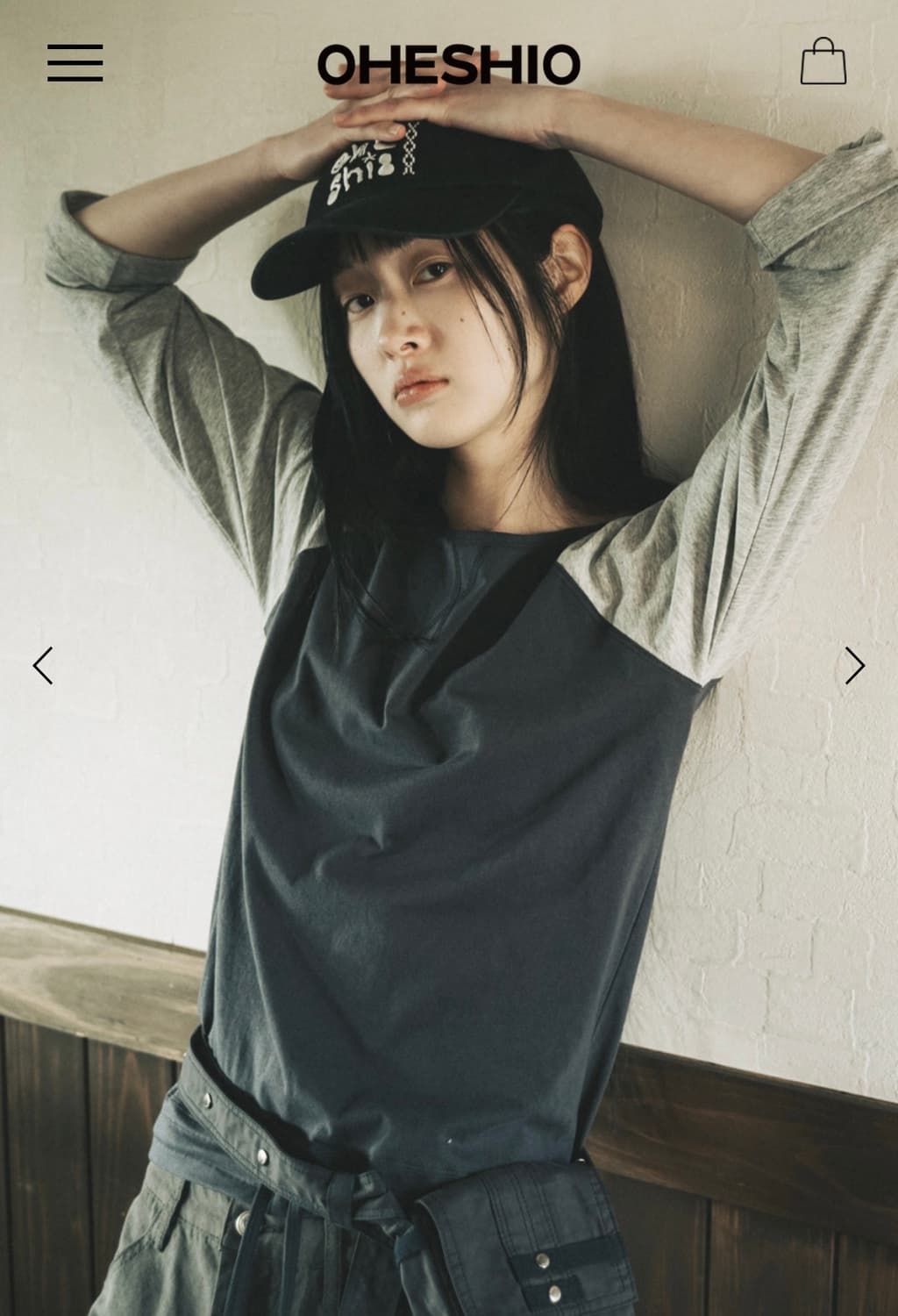 새상품 오헤시오 투웨이 미니 크로스백 벨트백 네이비 상품이미지2