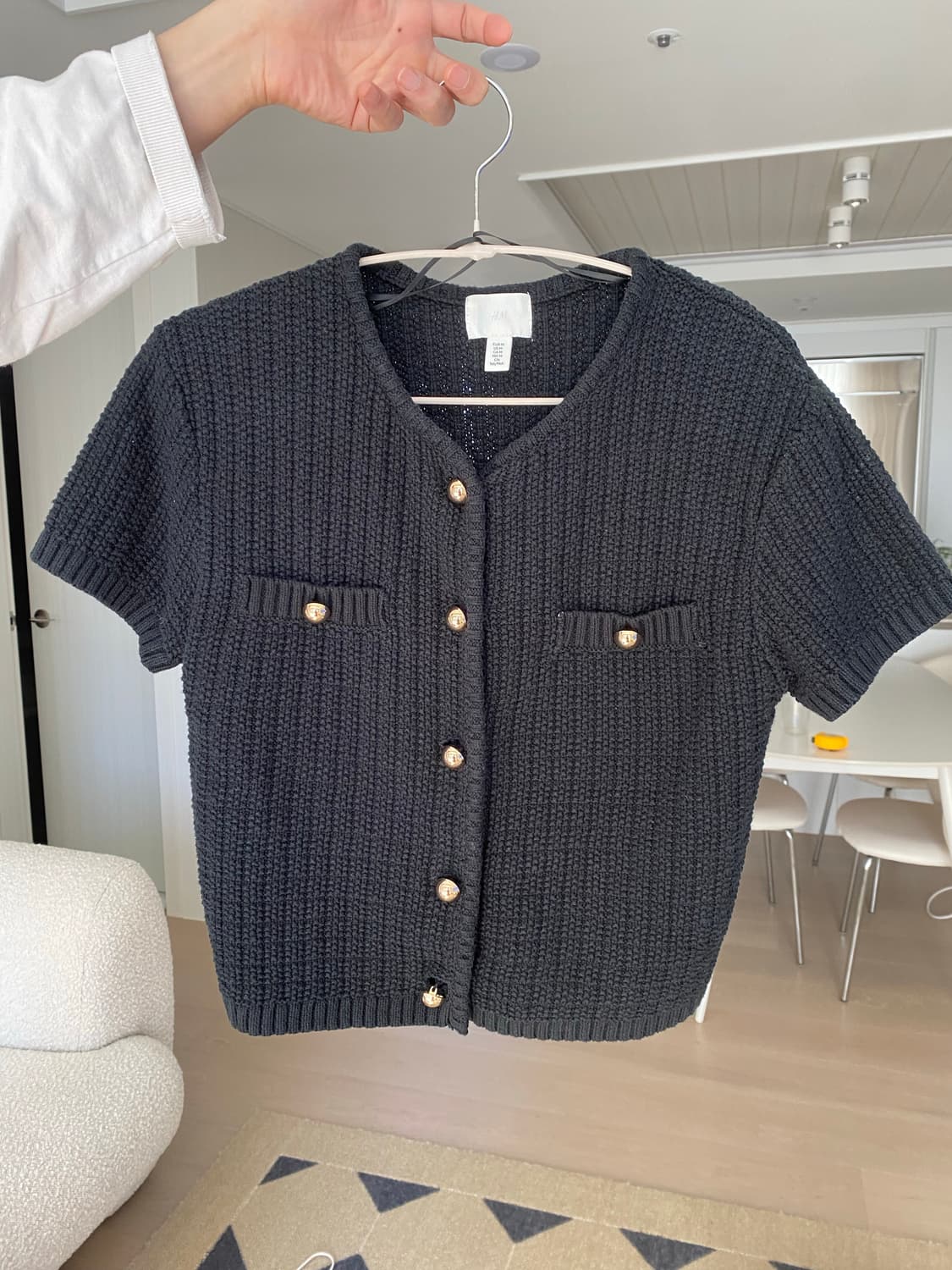 H&m  니트반팔가디건 상품이미지1