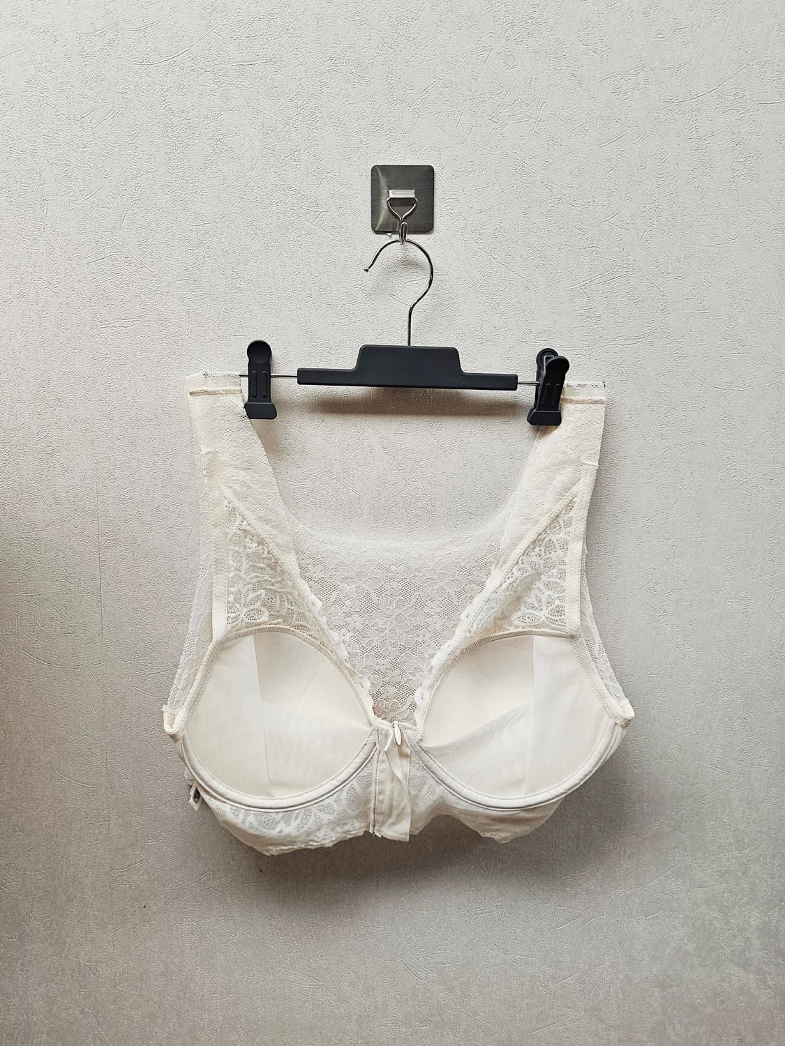 (새상품)피델리아 화이트 레이스 집업 노외이어 브라팬티 세트 상품이미지5