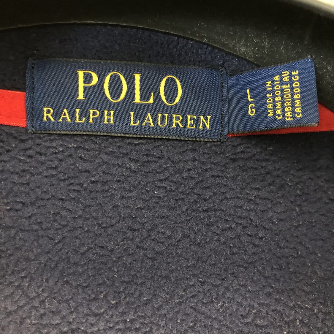 폴로 랄프로렌 플리스 모크넥 L 상위라인  상품이미지5